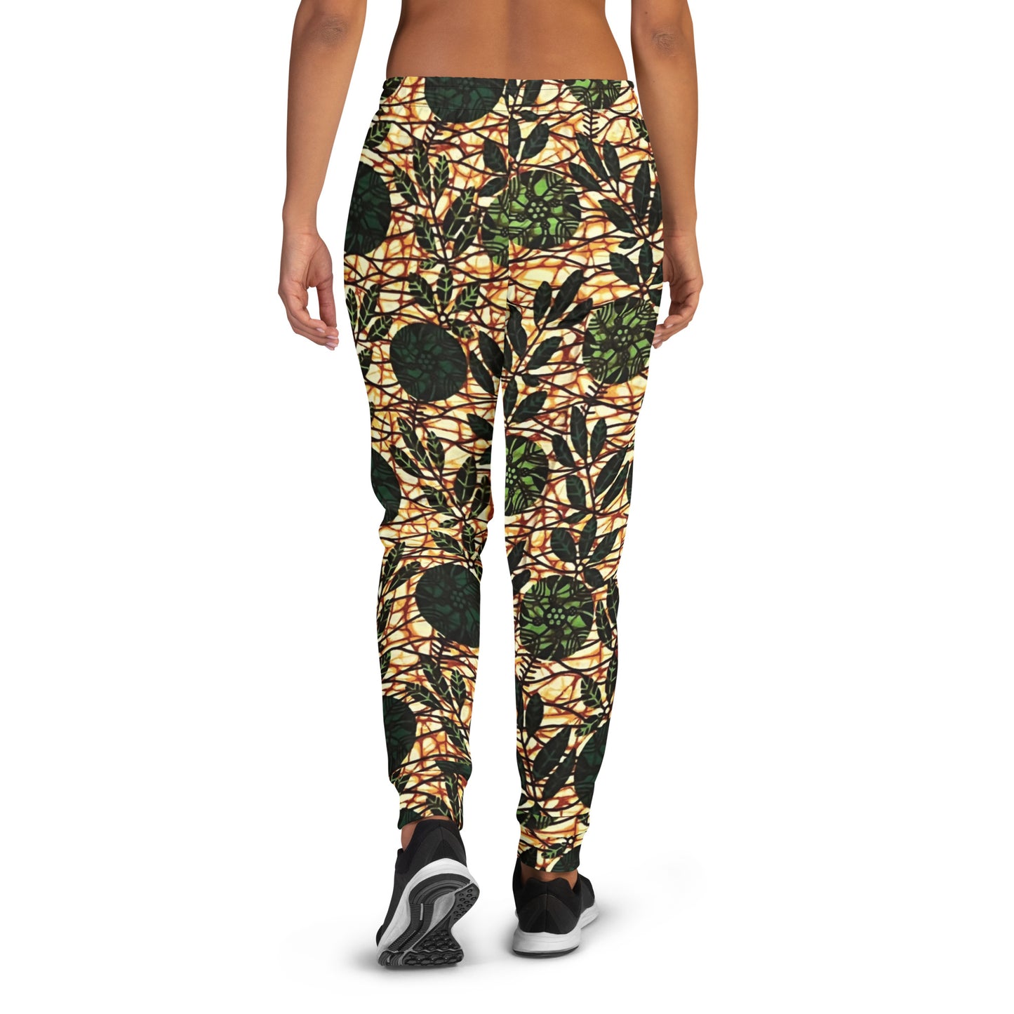 Green Leaf Wine Ankara Women's Joggers