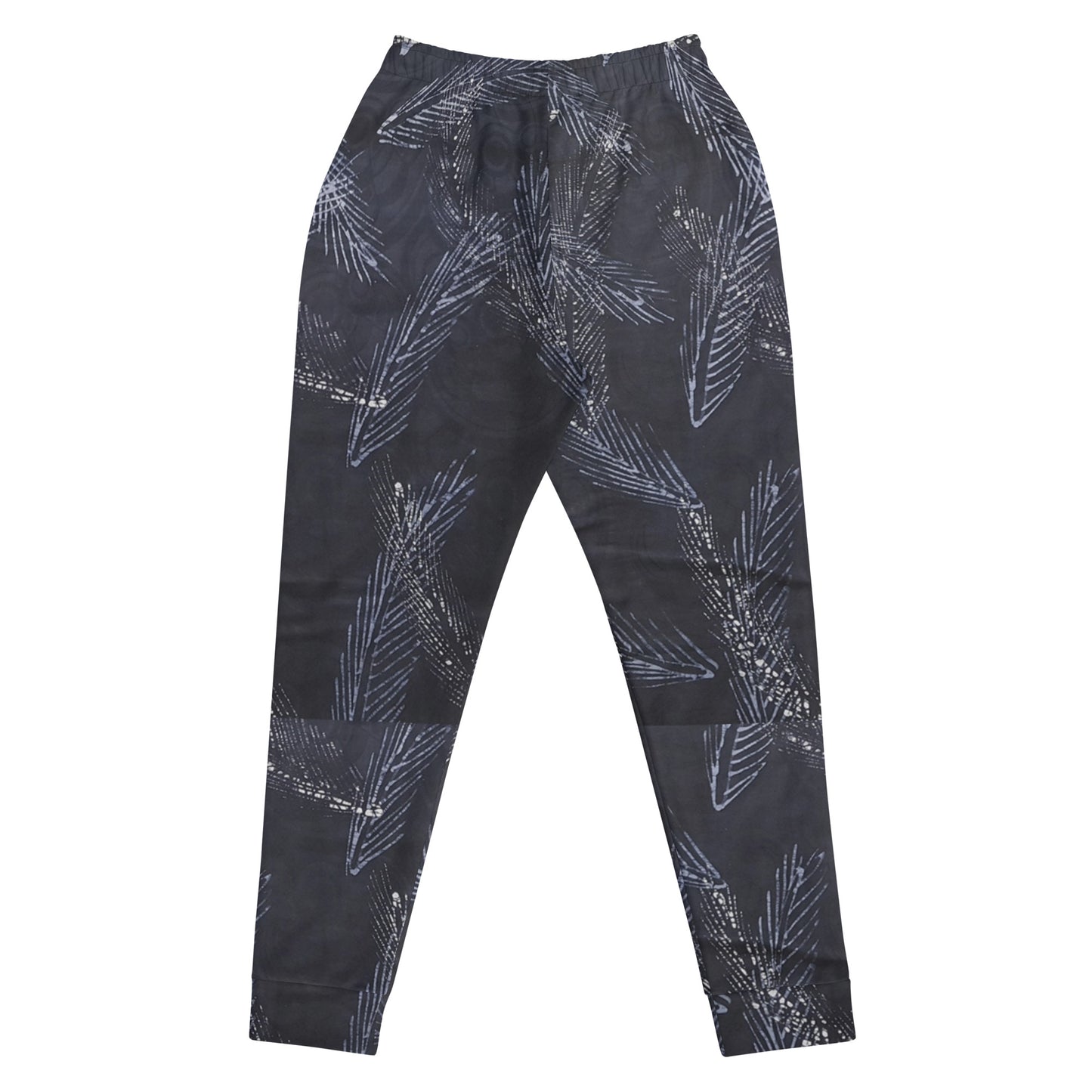 Dark Blue Leaf Adire Women's Joggers