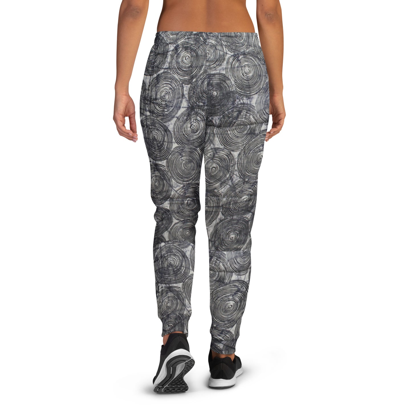 Black Swirls Adire Women's Joggers