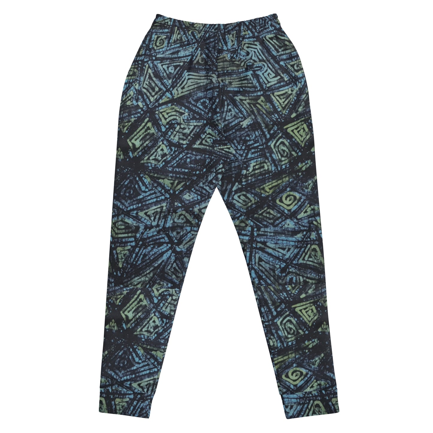 Indigo Green Turquoise Adire Women's Joggers