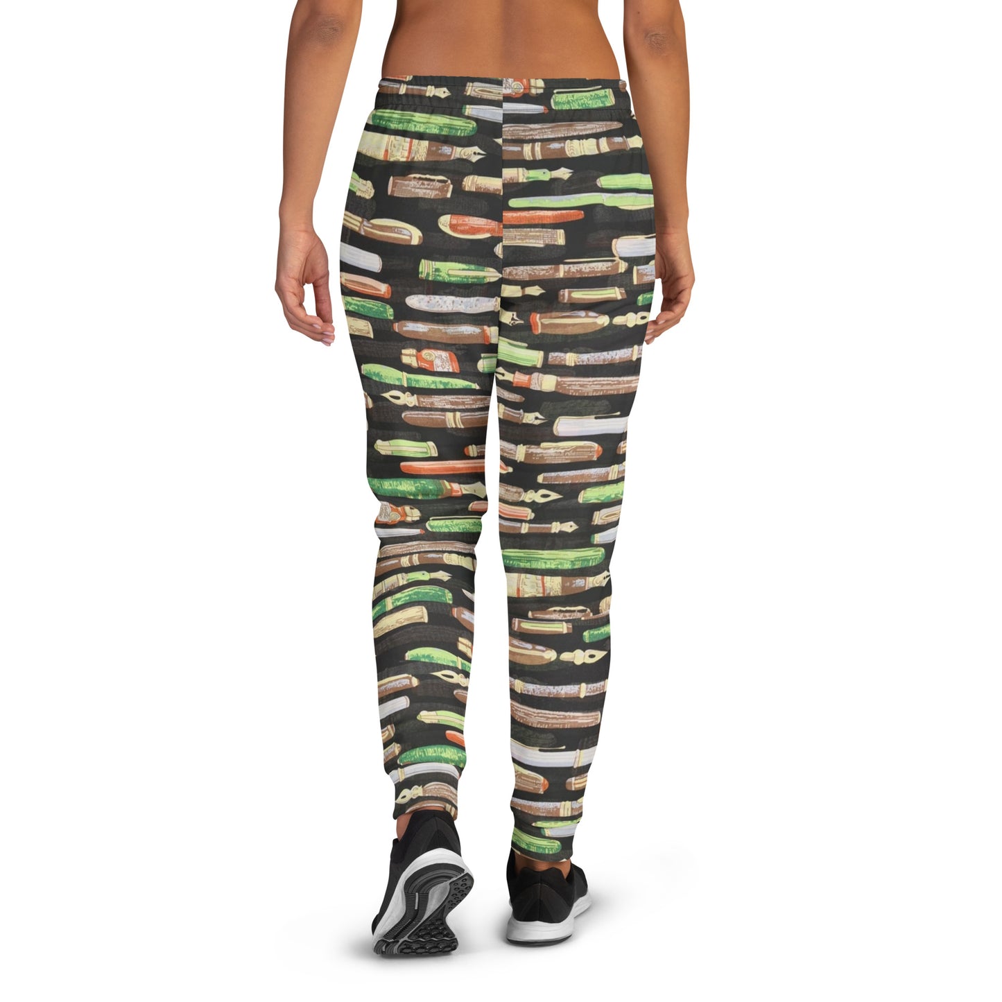 Green Pen Ankara Women's Joggers