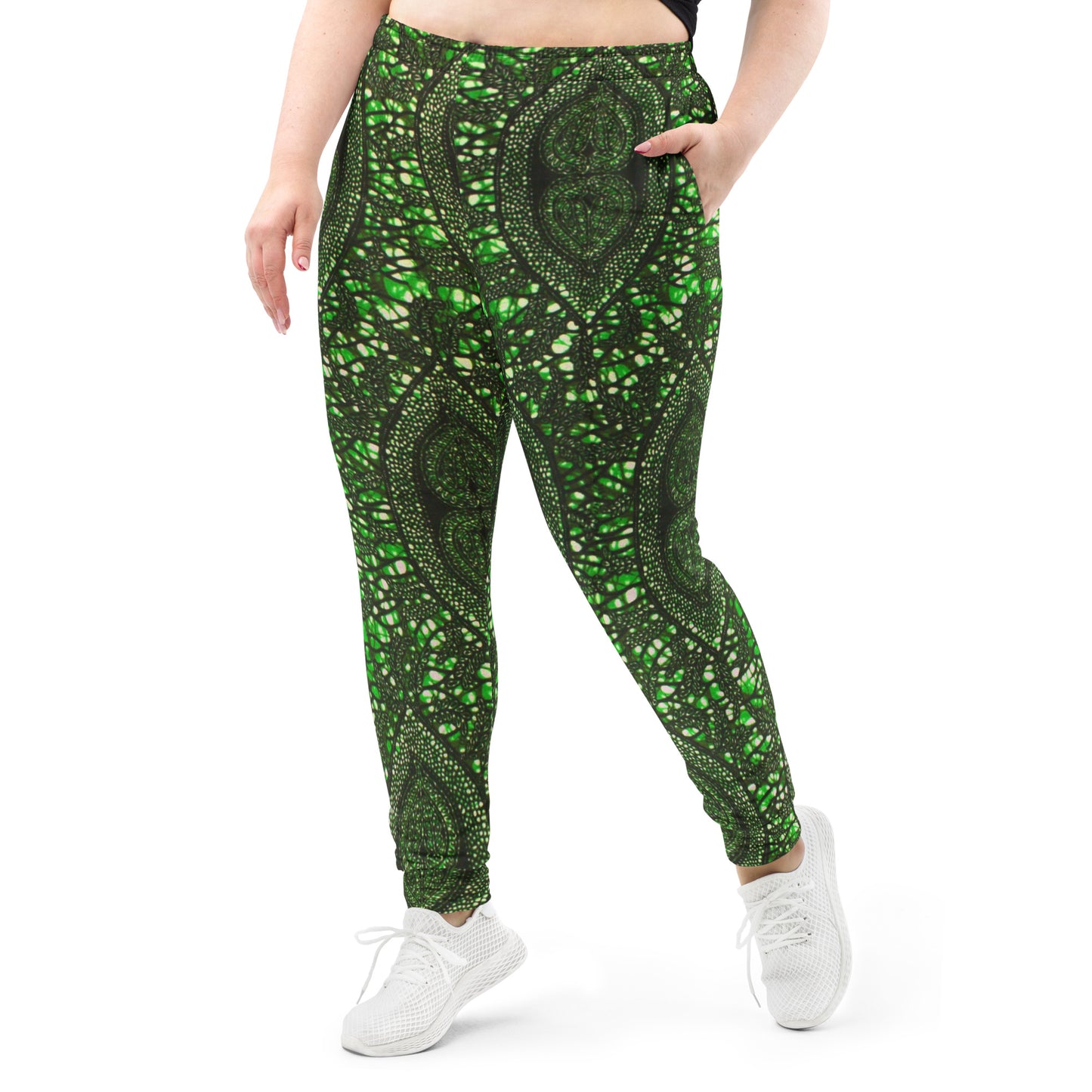 Green Peas Ankara Women's Joggers