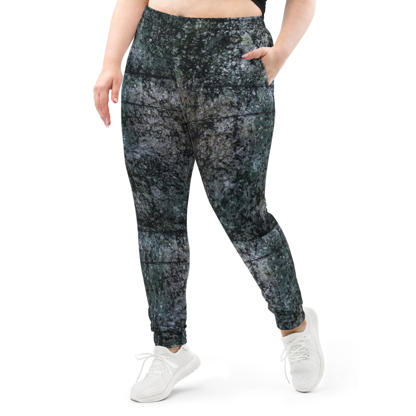 Dark Green Adire Women's Joggers