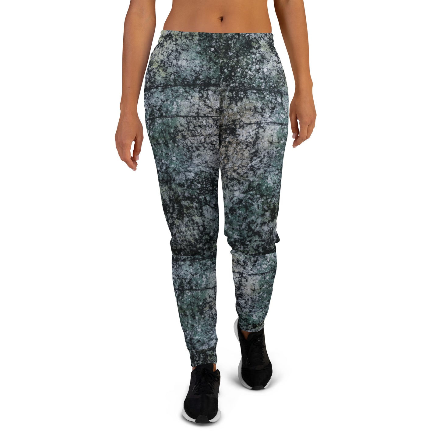 Dark Green Adire Women's Joggers