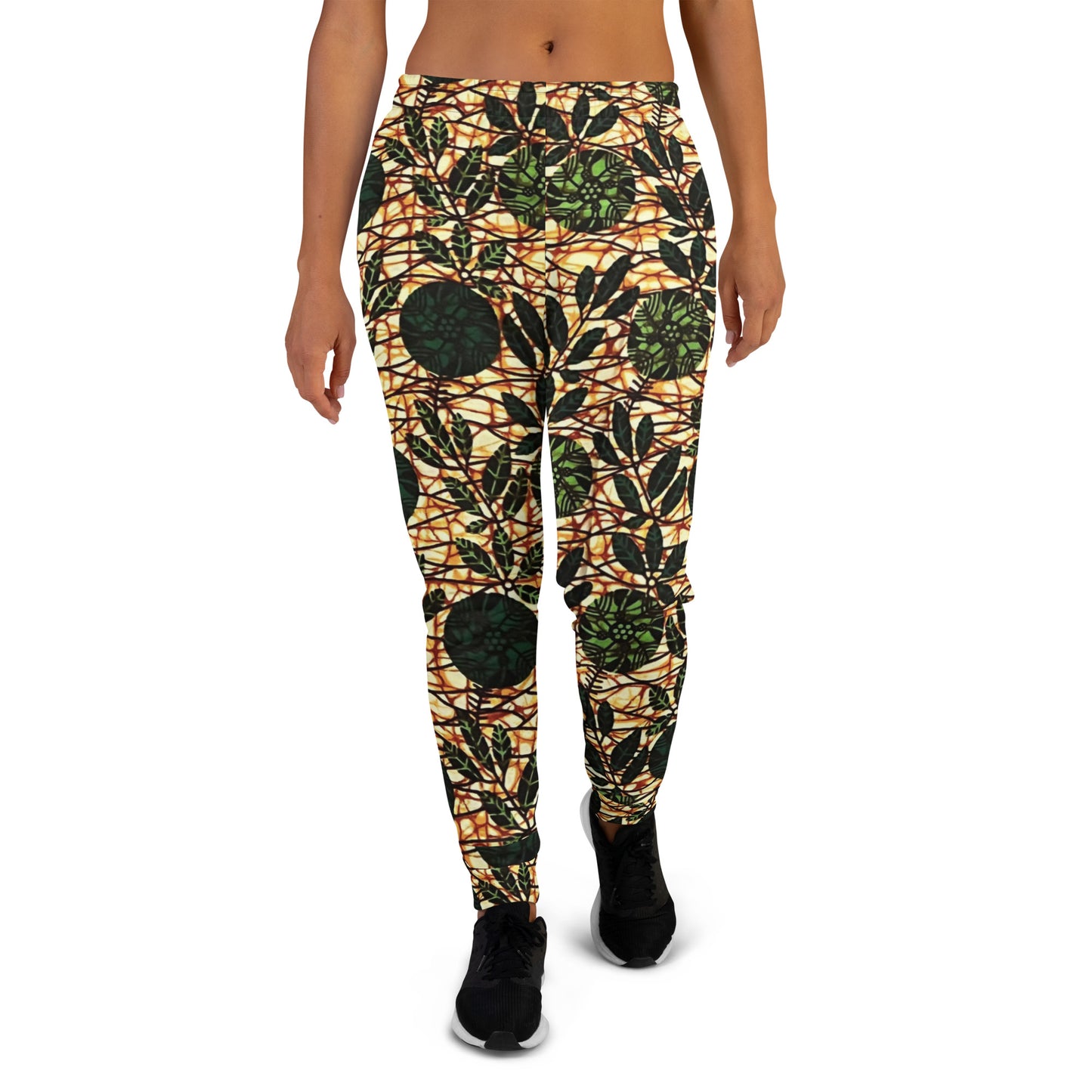 Green Leaf Wine Ankara Women's Joggers