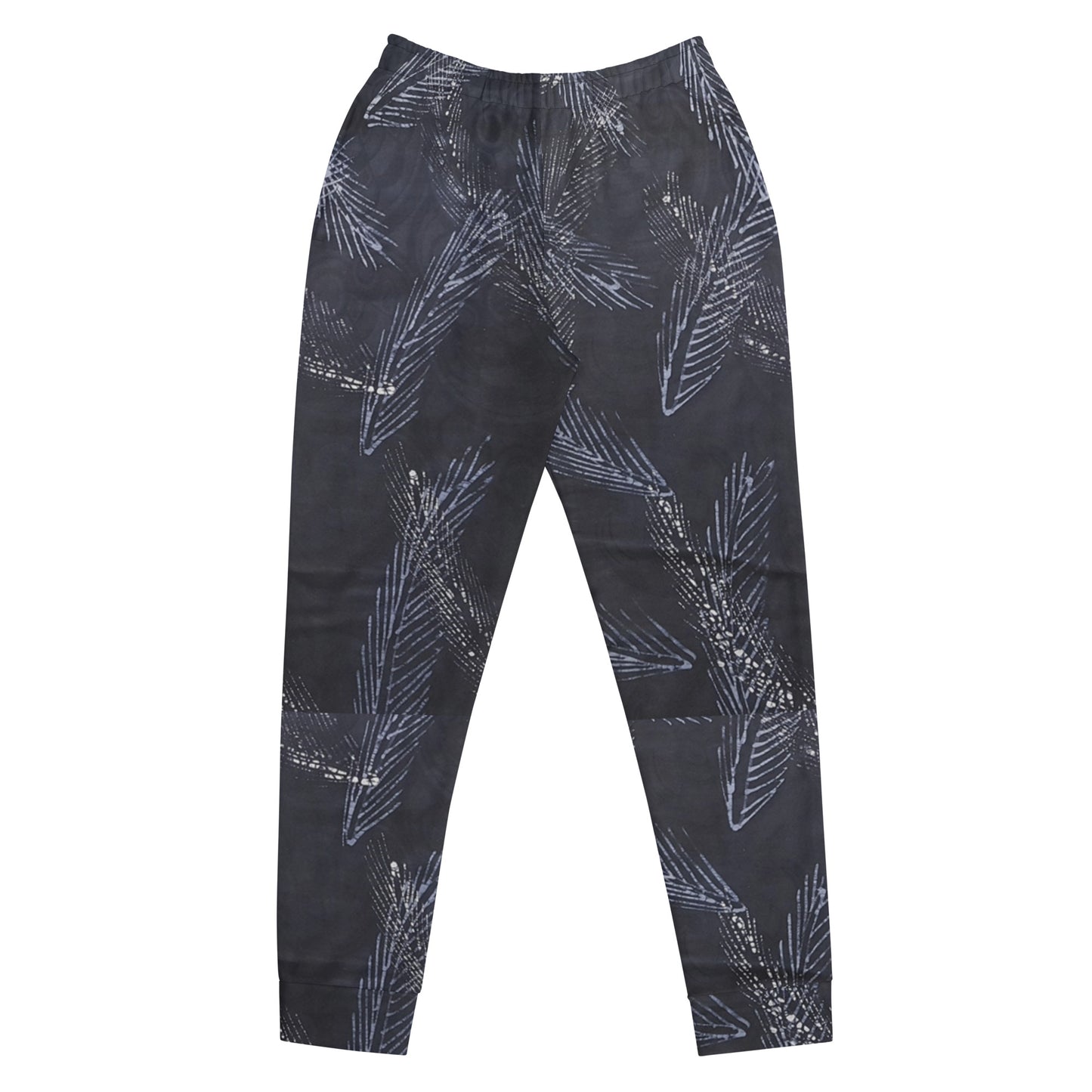 Dark Blue Leaf Adire Women's Joggers