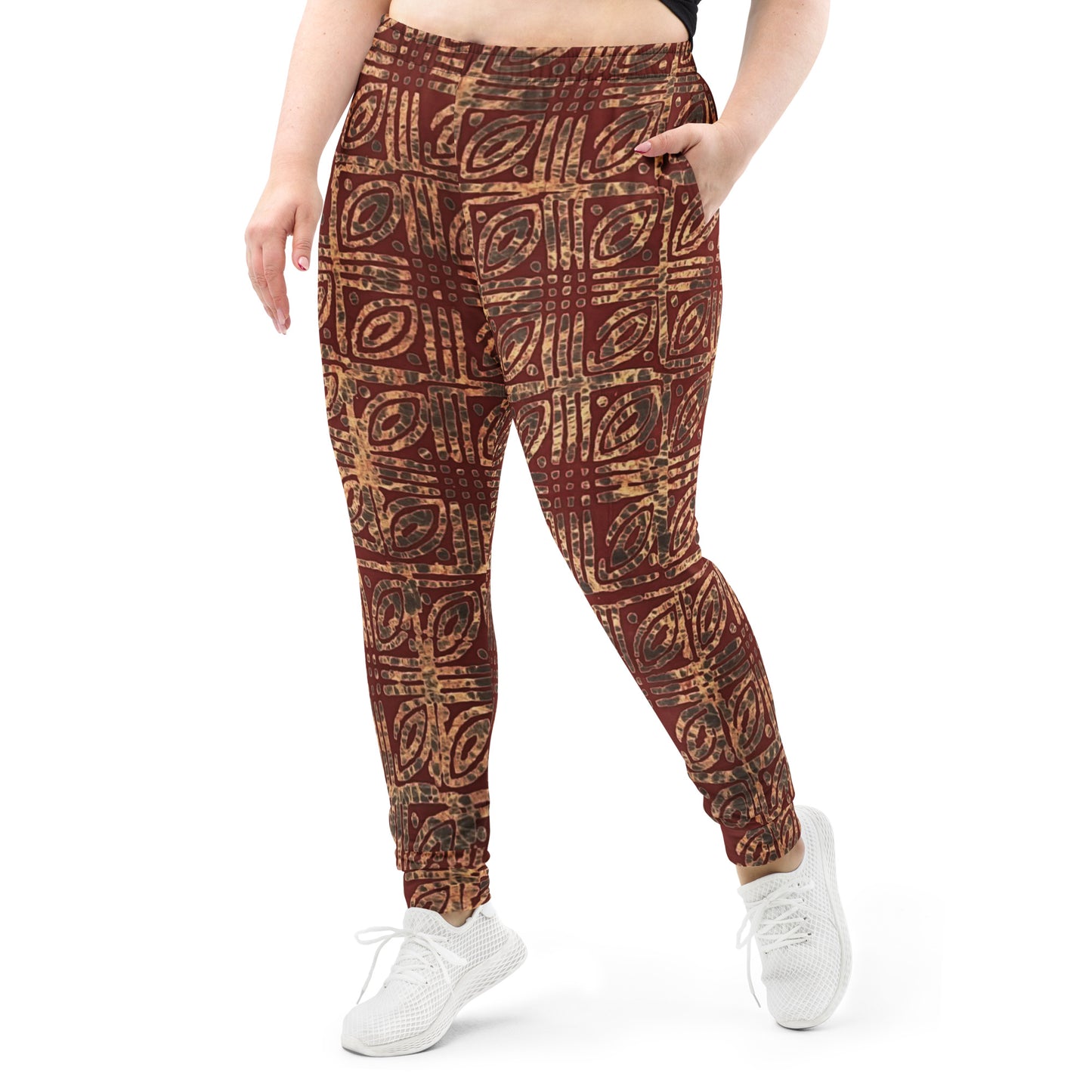 Copper And Gold Adire Women's Joggers