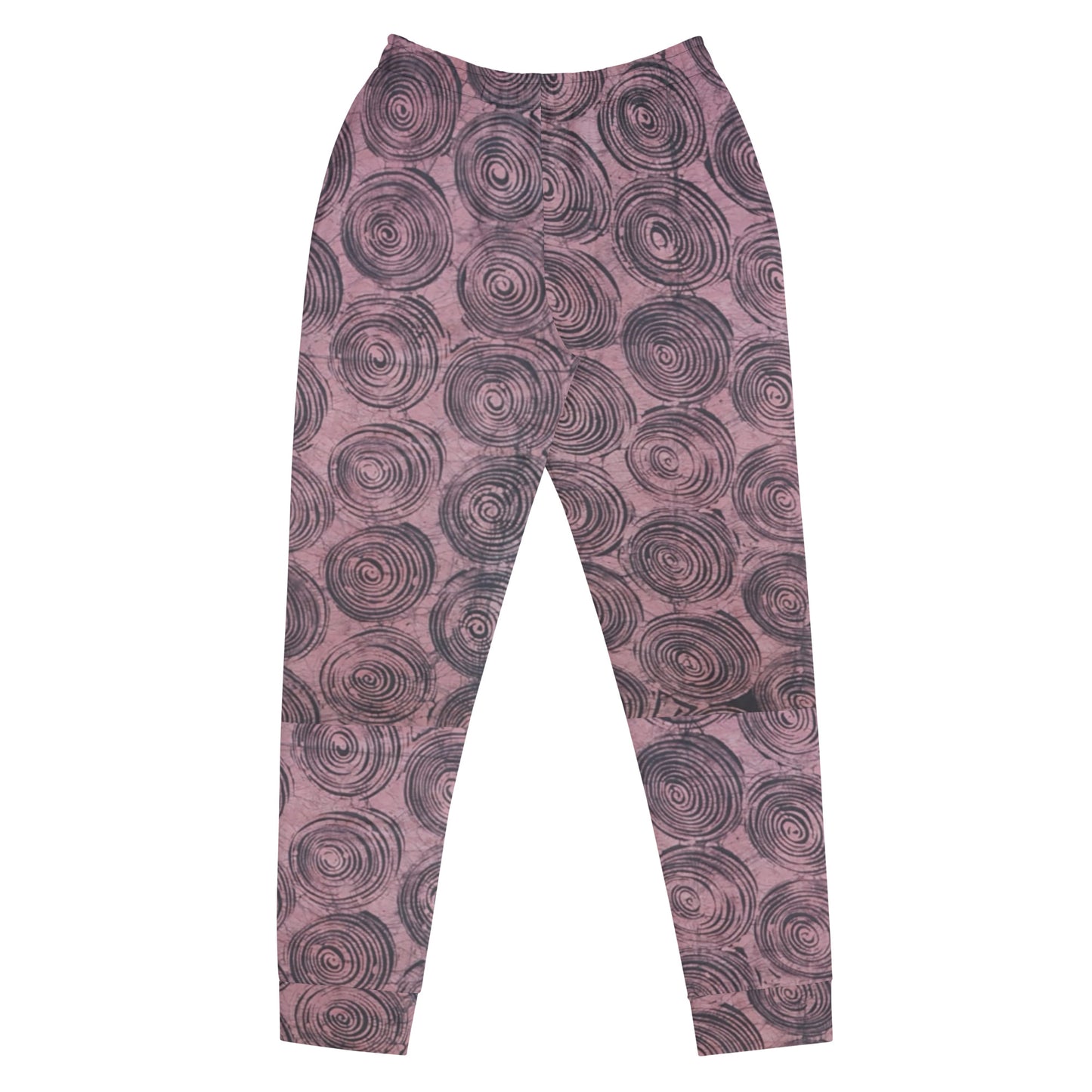 Pink And Black Swirl Adire Women's Joggers