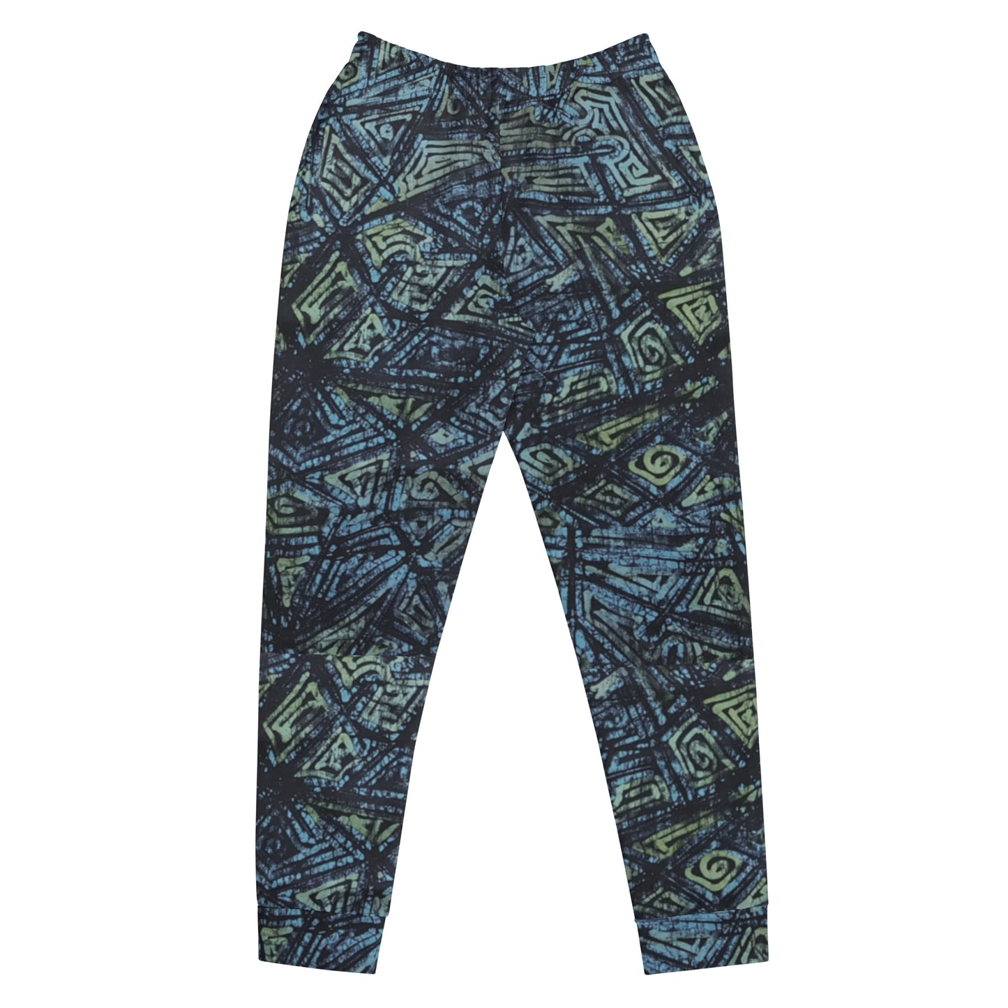 Indigo Green Turquoise Adire Women's Joggers