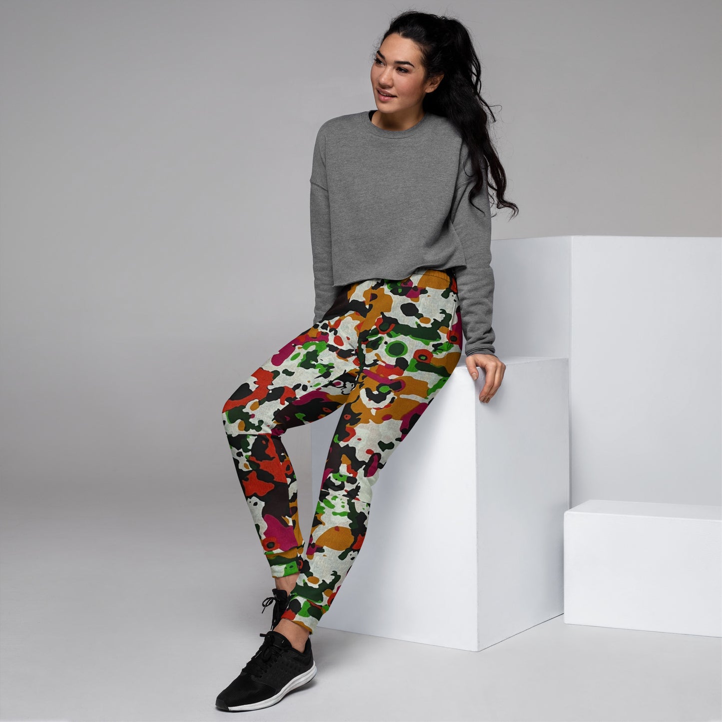 Multicolour Paint Ankara Women's Joggers