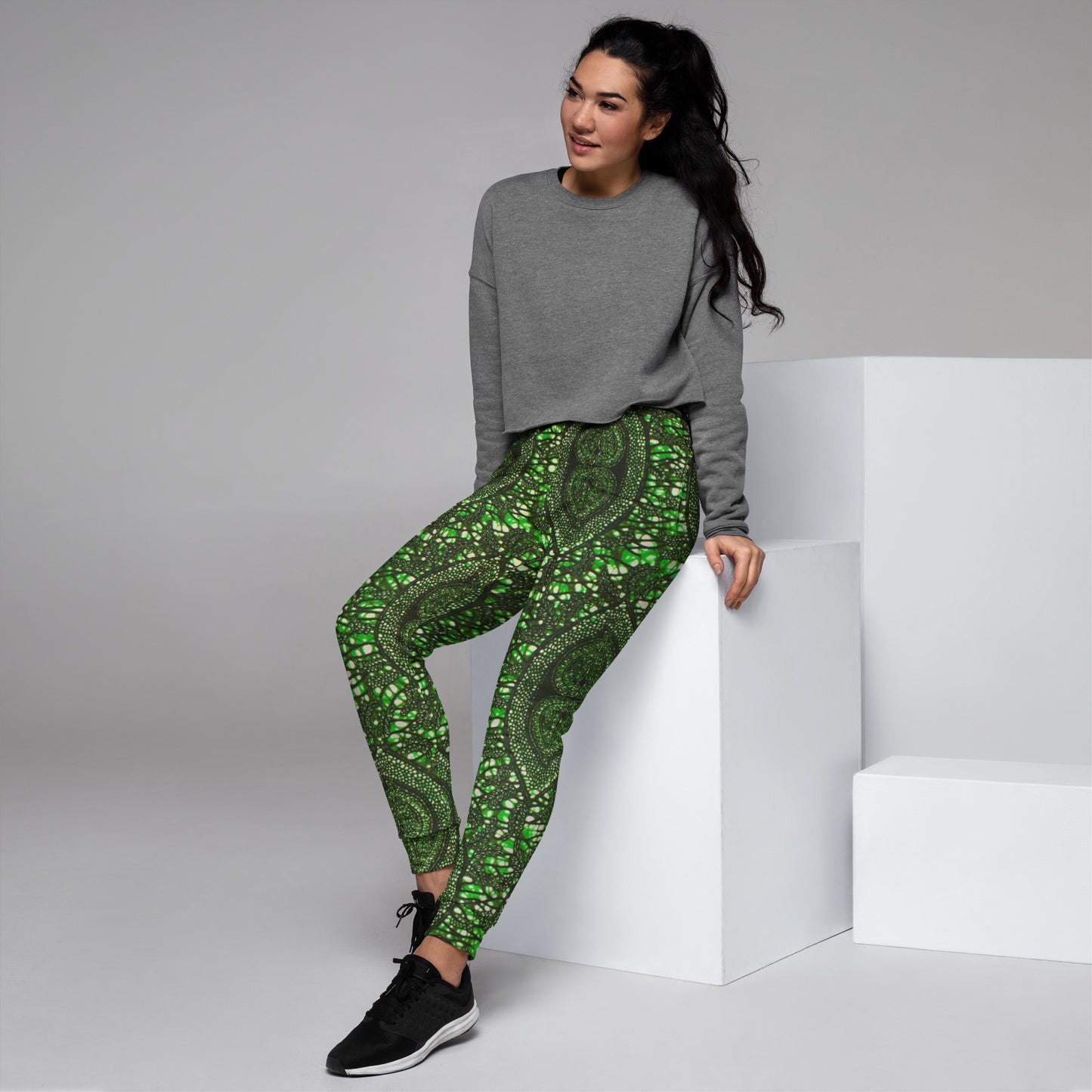 Green Peas Ankara Women's Joggers