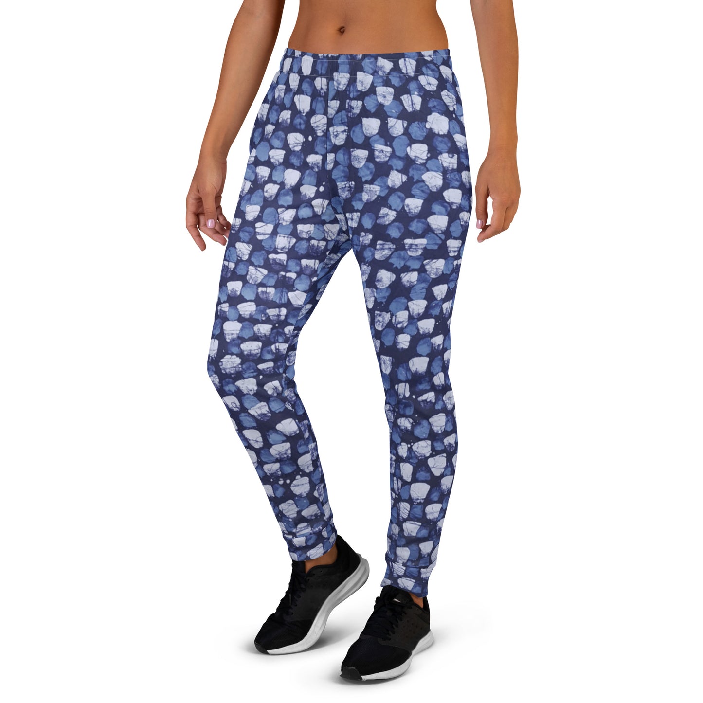 Blue Dotted Adire Women's Joggers