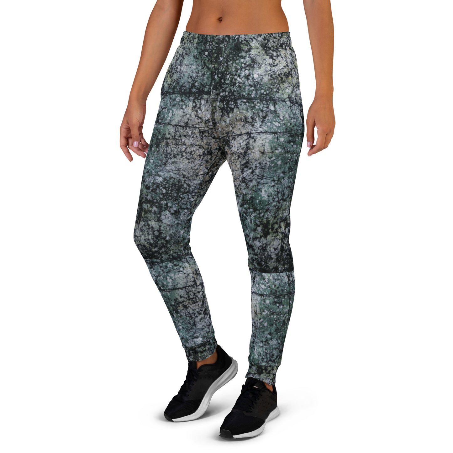 Dark Green Adire Women's Joggers