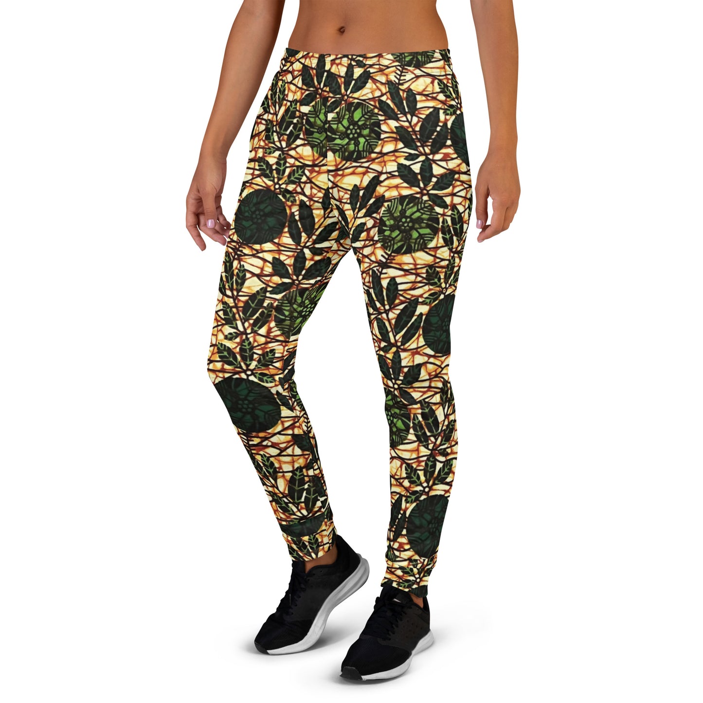 Green Leaf Wine Ankara Women's Joggers