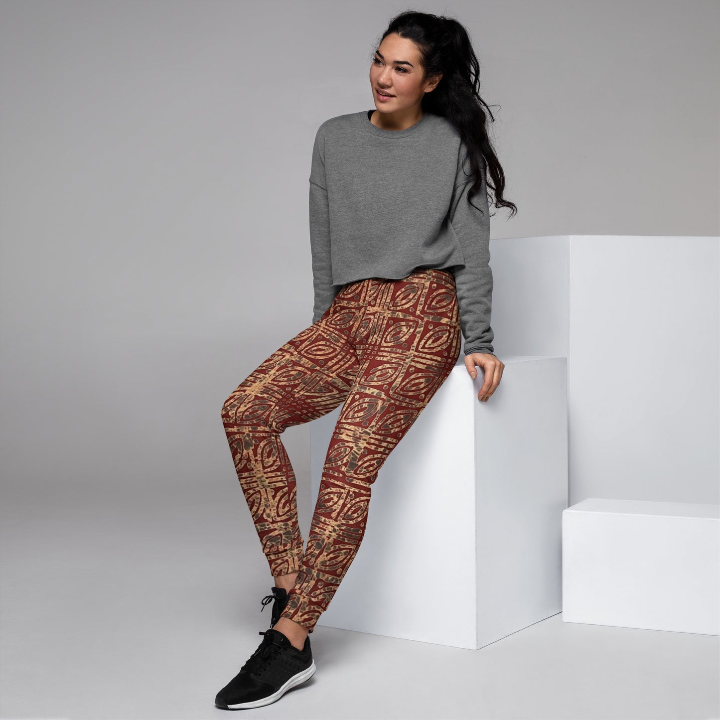 Copper And Gold Adire Women's Joggers