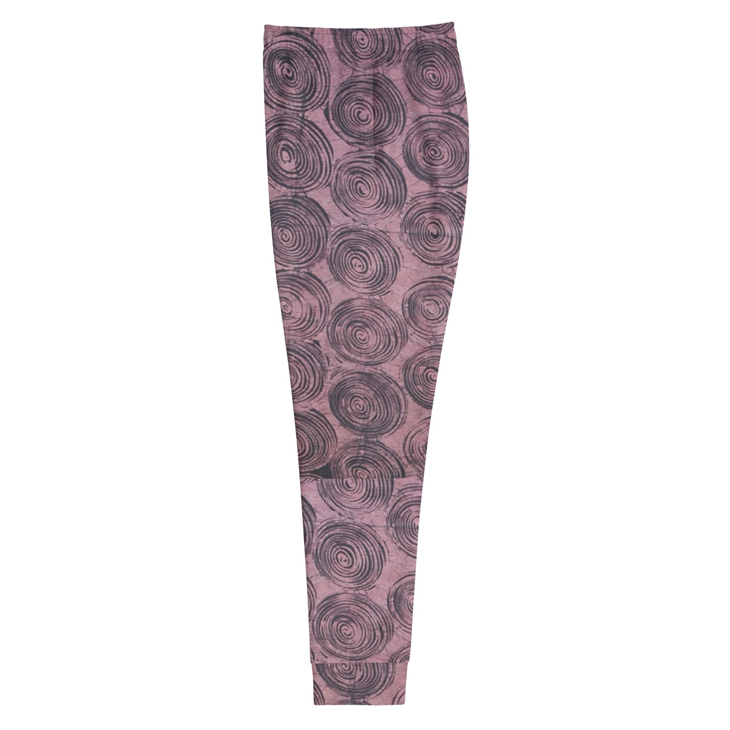 Pink And Black Swirl Adire Women's Joggers