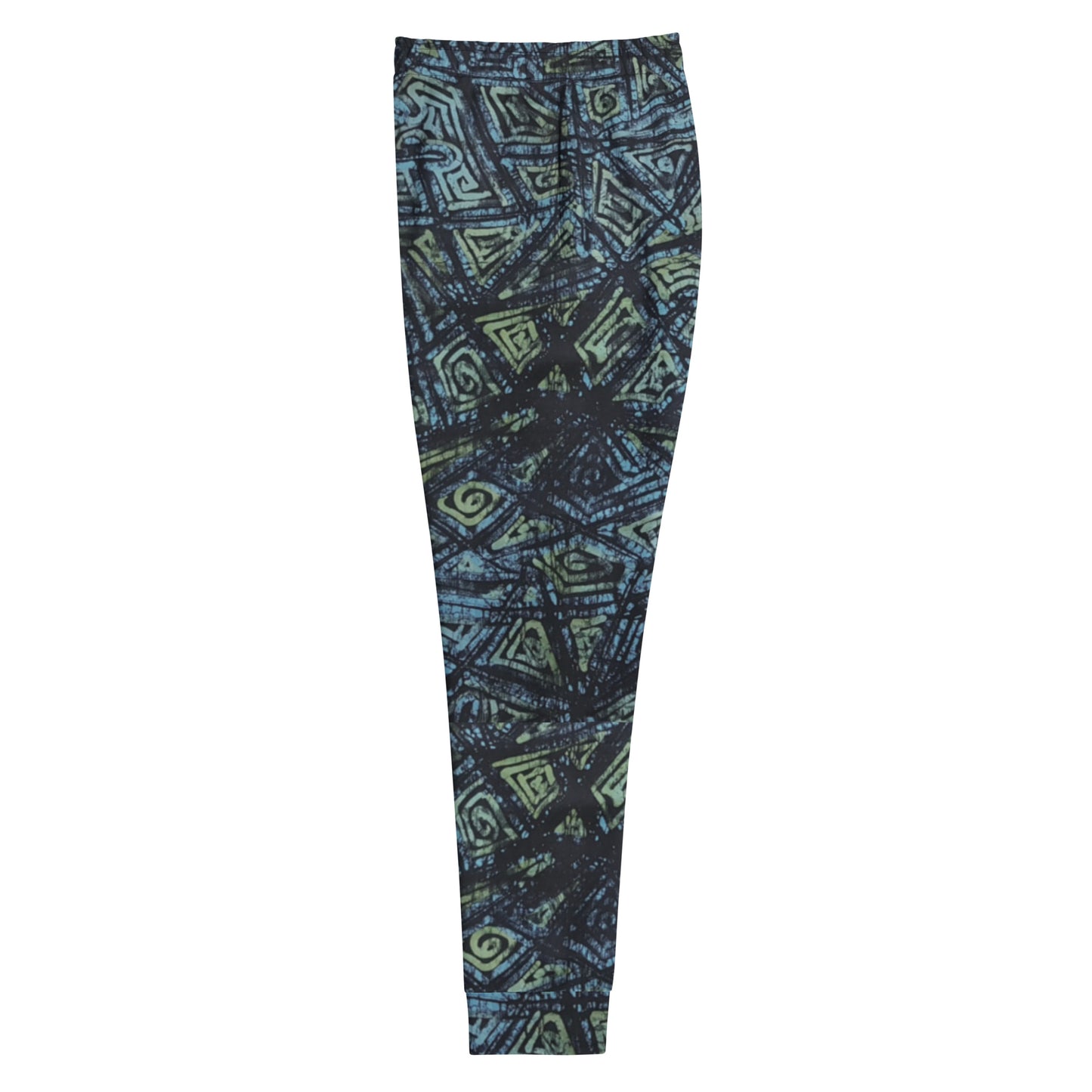 Indigo Green Turquoise Adire Women's Joggers