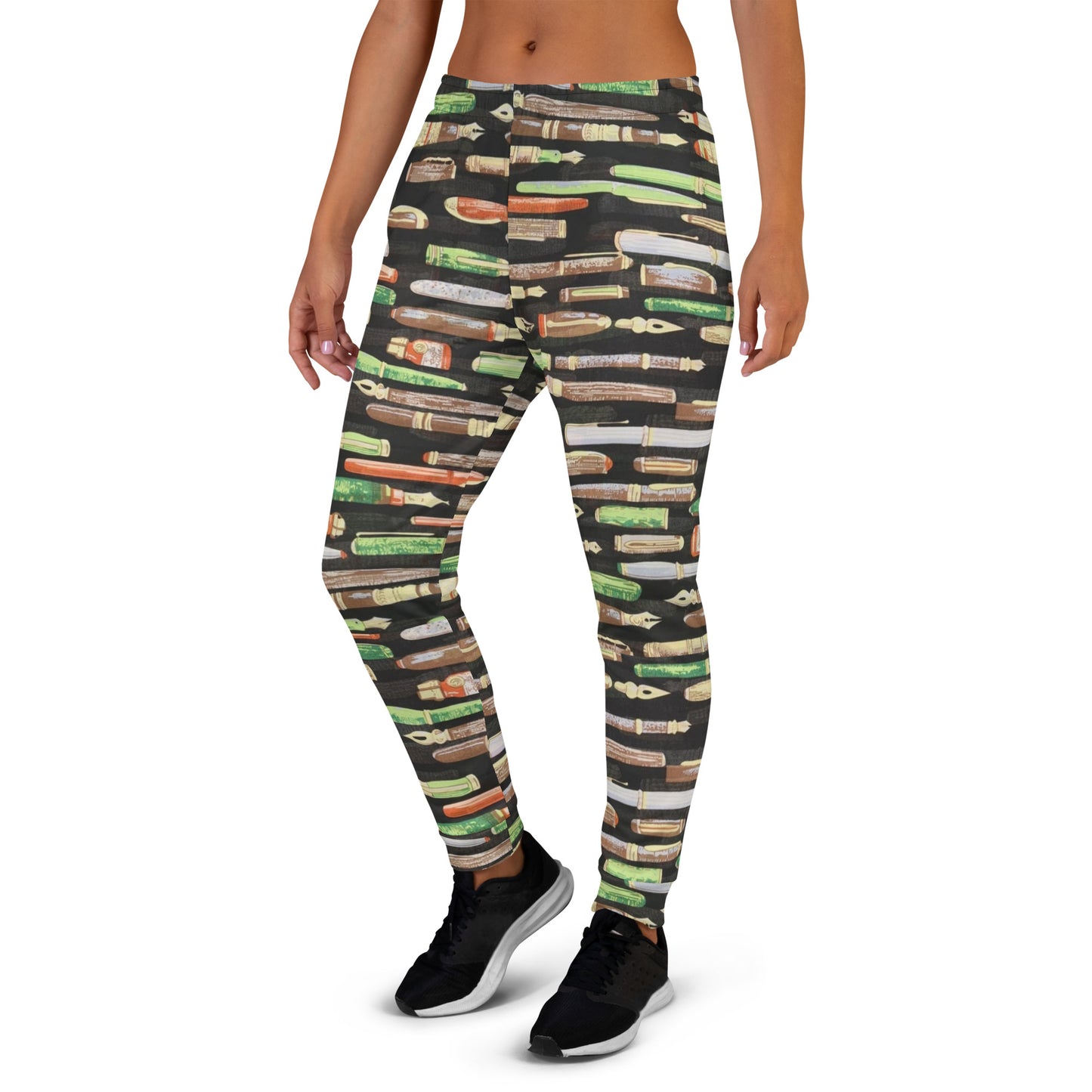 Green Pen Ankara Women's Joggers