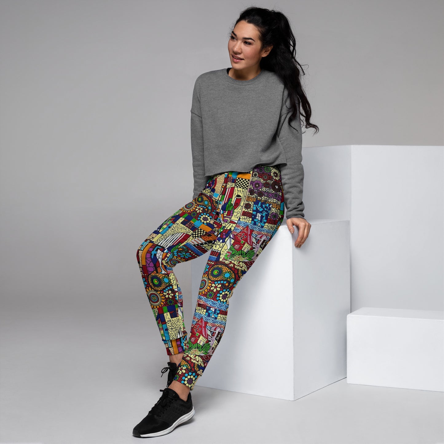 Colourful Artsy Ankara Women's Joggers