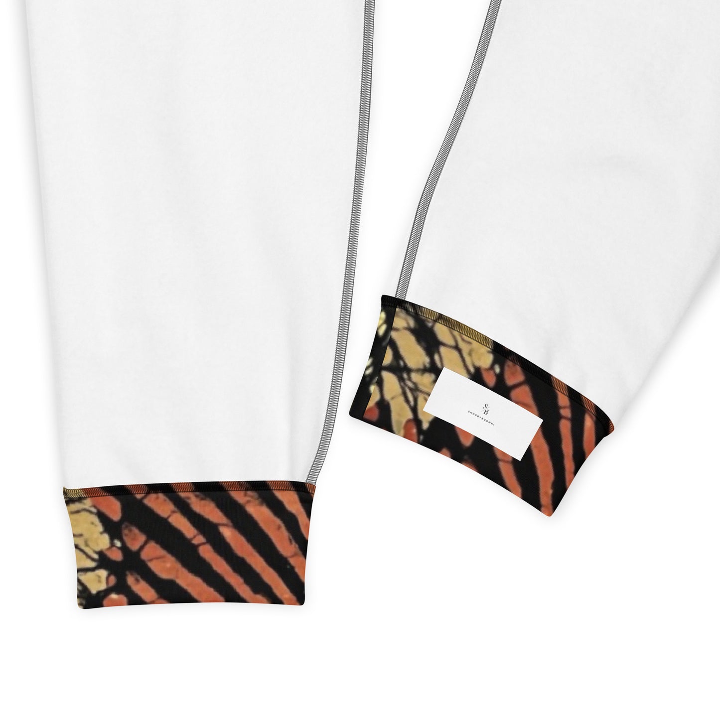 Yellow Orange Stripes Aztec Ankara Women's Joggers