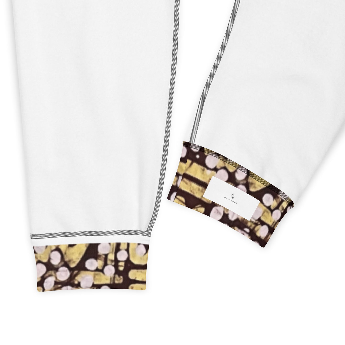 Yellow Brown Noughts And Crosses Adire Women's Joggers