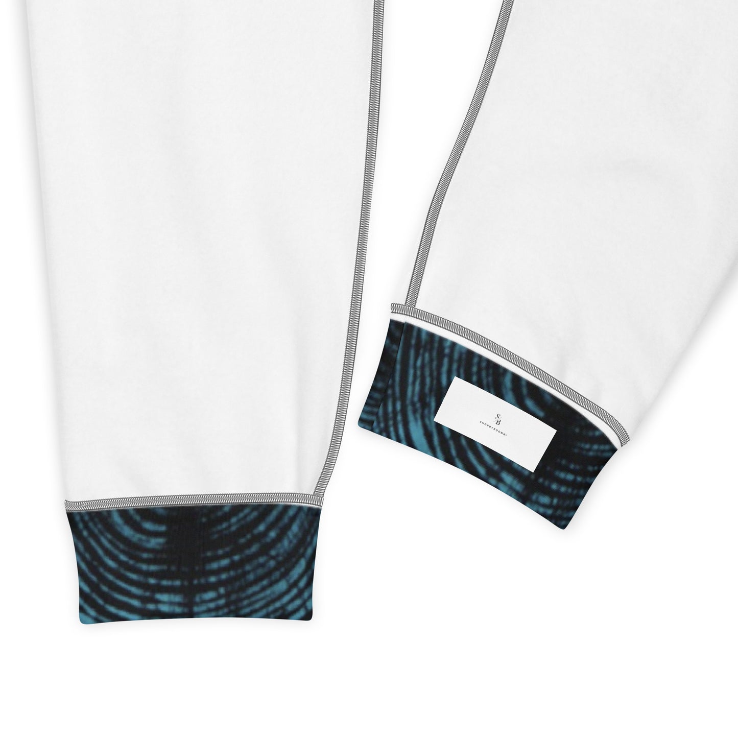 Turquoise And Black Swirl Adire Women's Joggers