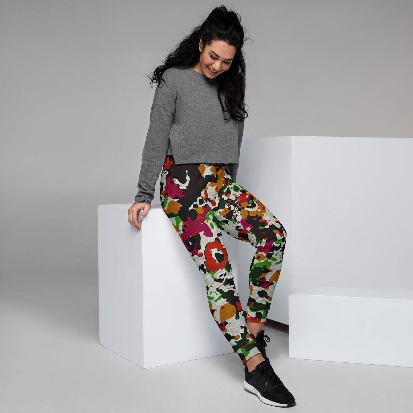 Multicolour Paint Ankara Women's Joggers