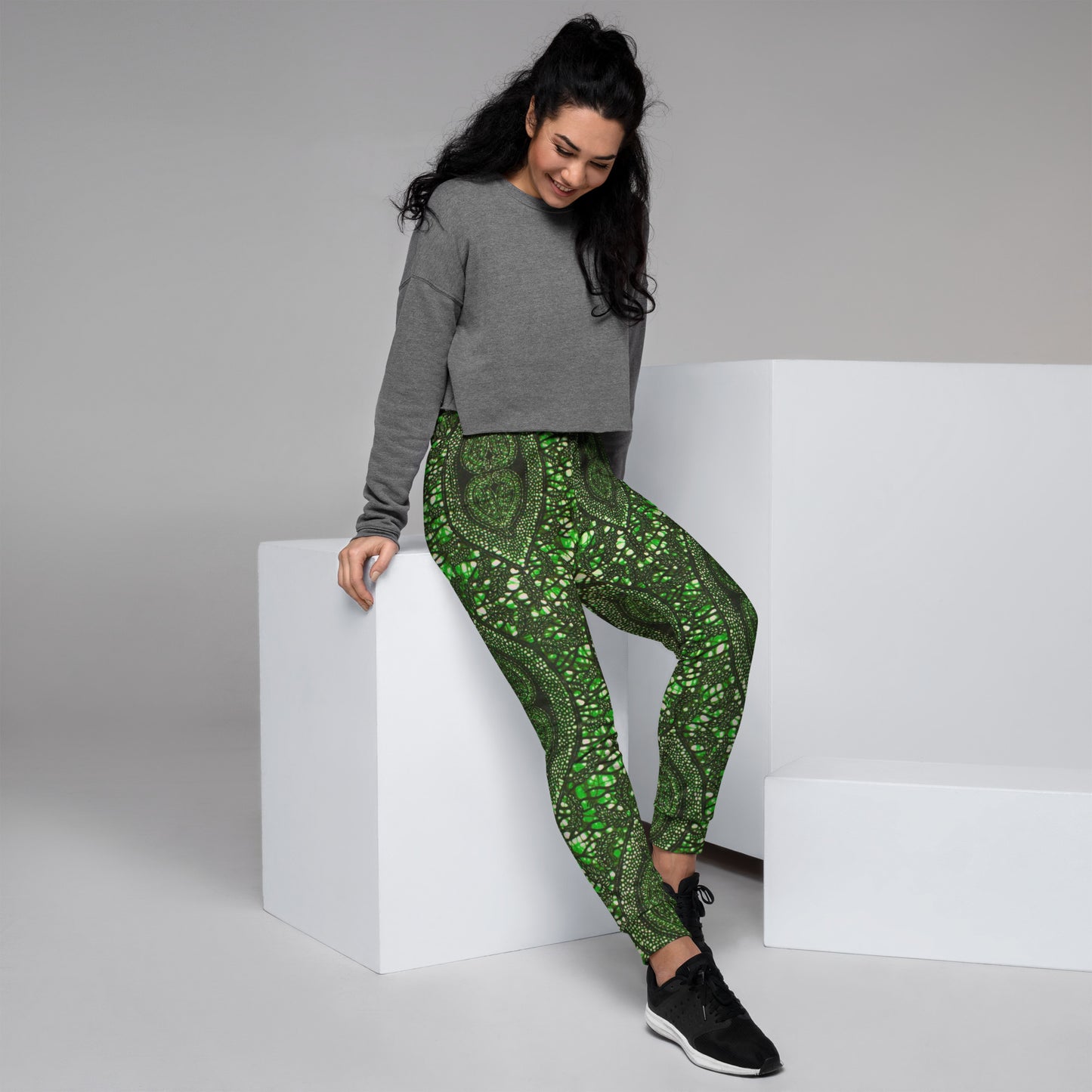 Green Peas Ankara Women's Joggers