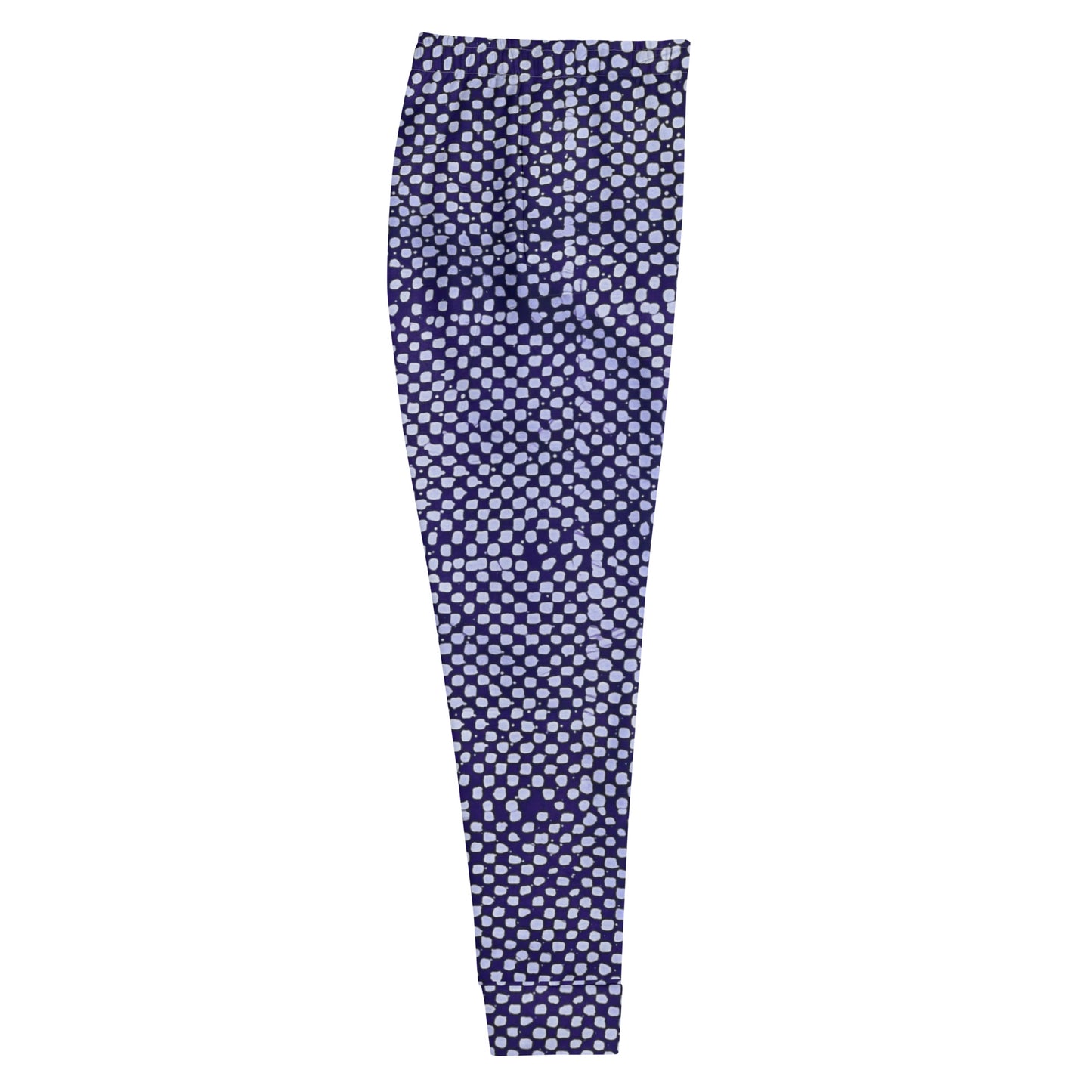 Purple And White Polka Dots Adire Women's Joggers