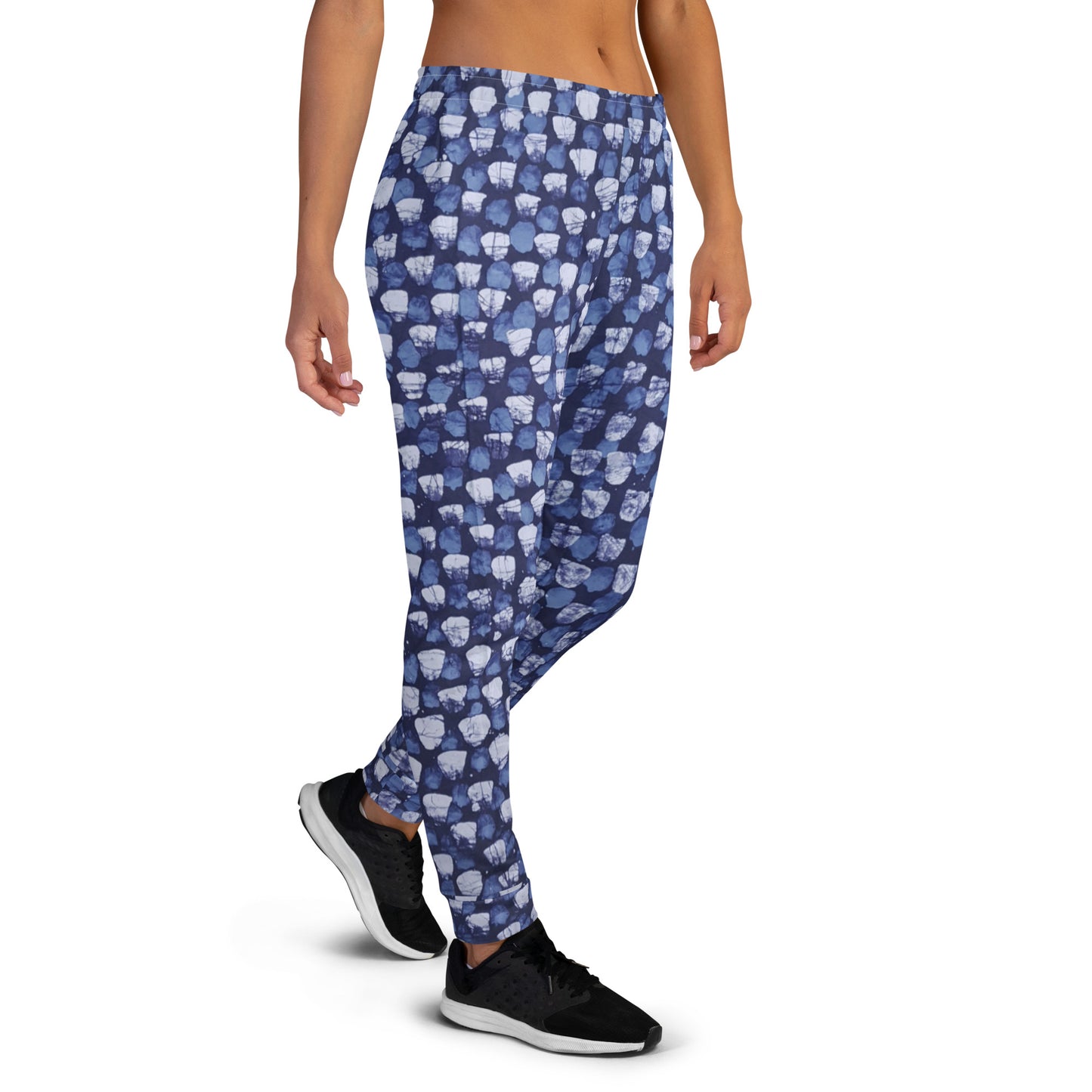 Blue Dotted Adire Women's Joggers