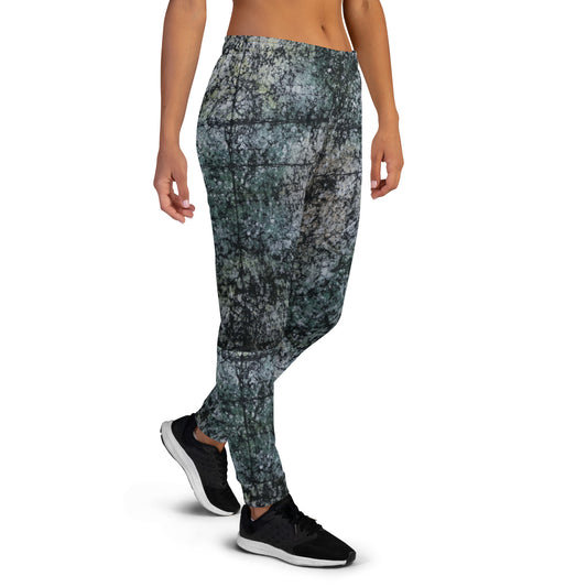 Dark Green Adire Women's Joggers