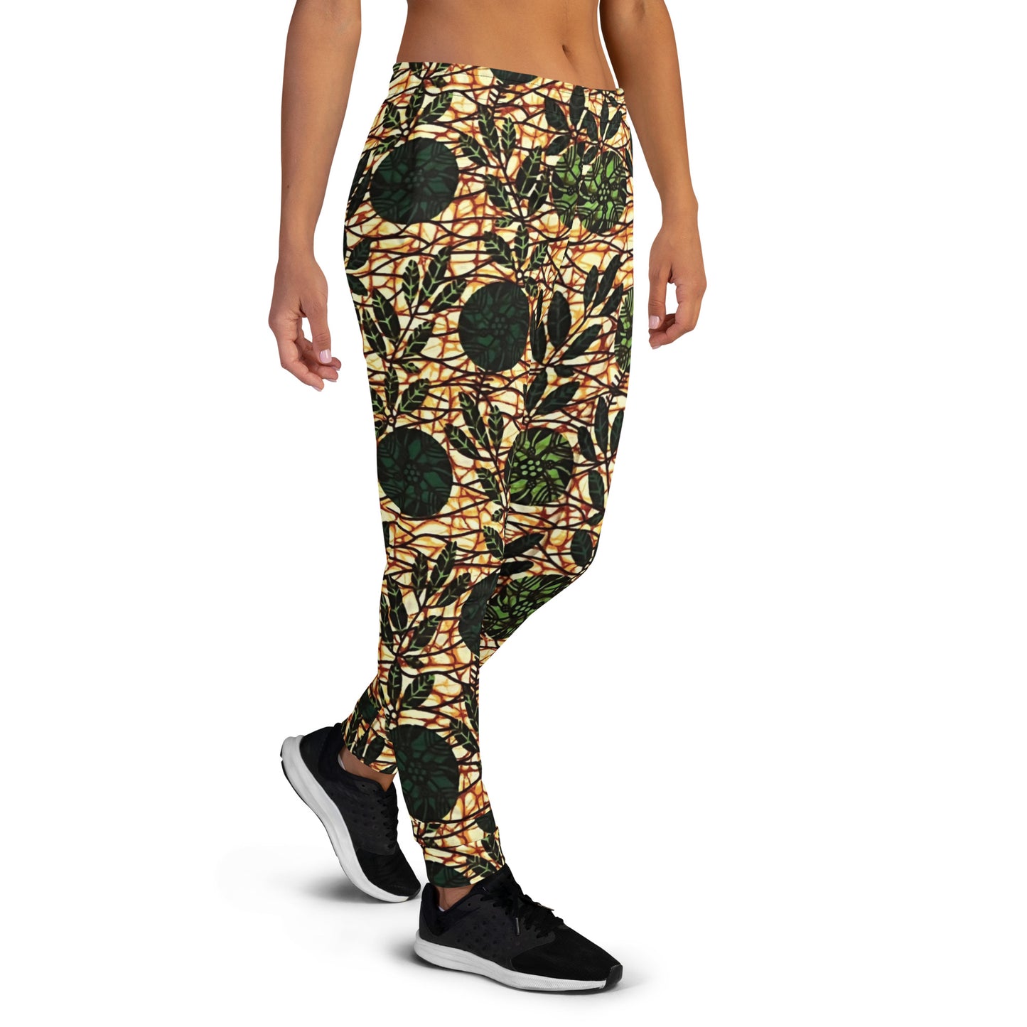 Green Leaf Wine Ankara Women's Joggers