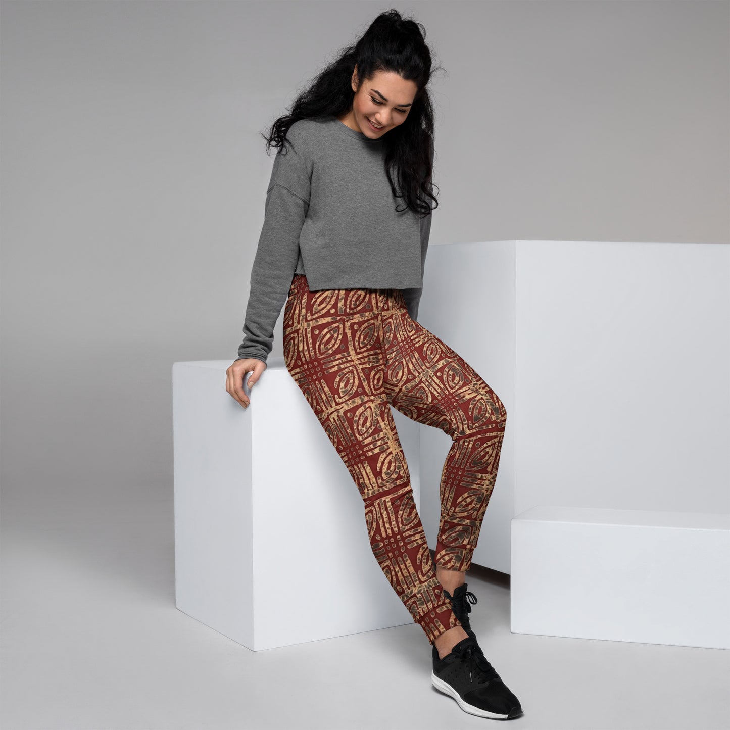 Copper And Gold Adire Women's Joggers