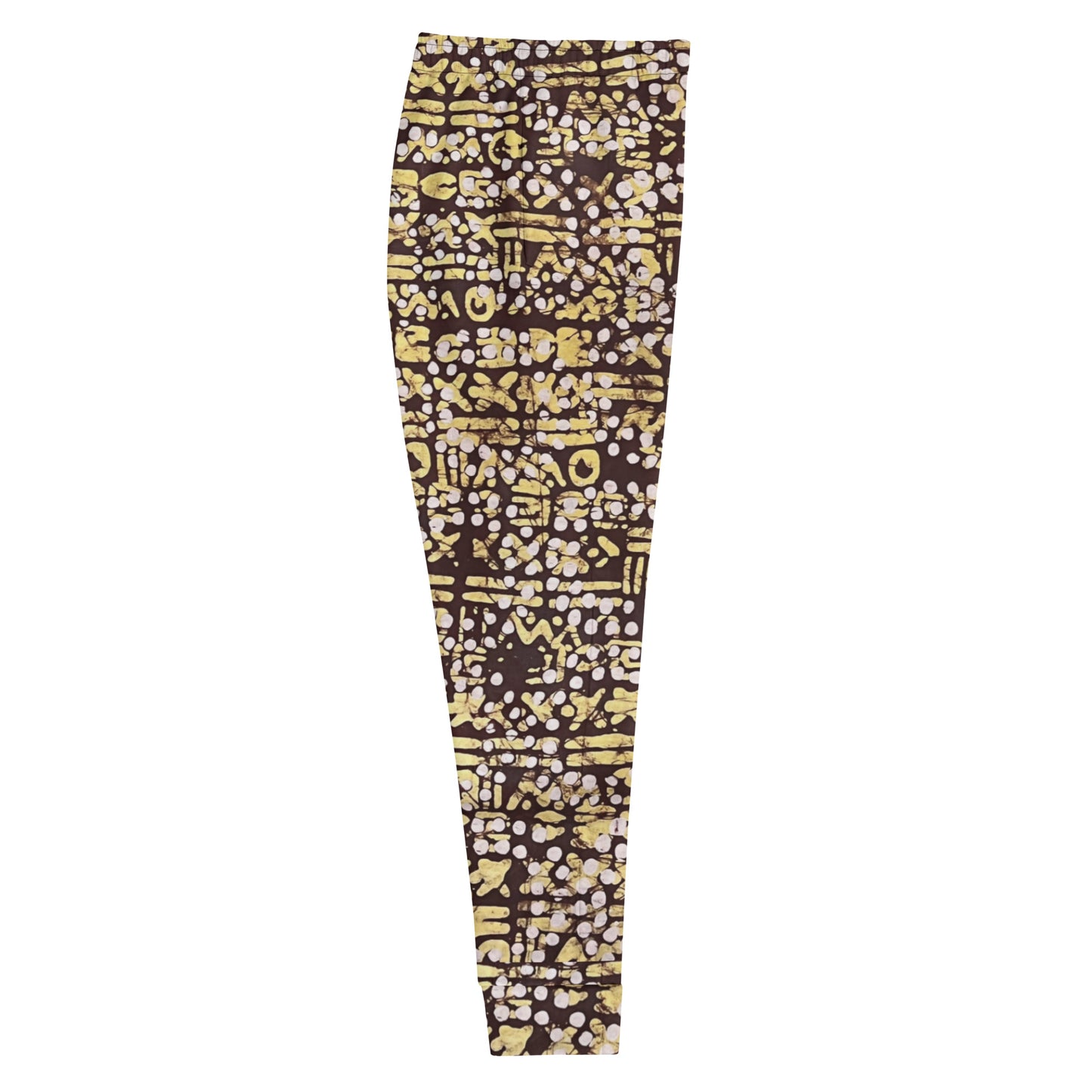 Yellow Brown Noughts And Crosses Adire Women's Joggers