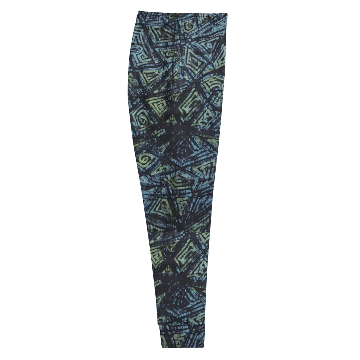 Indigo Green Turquoise Adire Women's Joggers