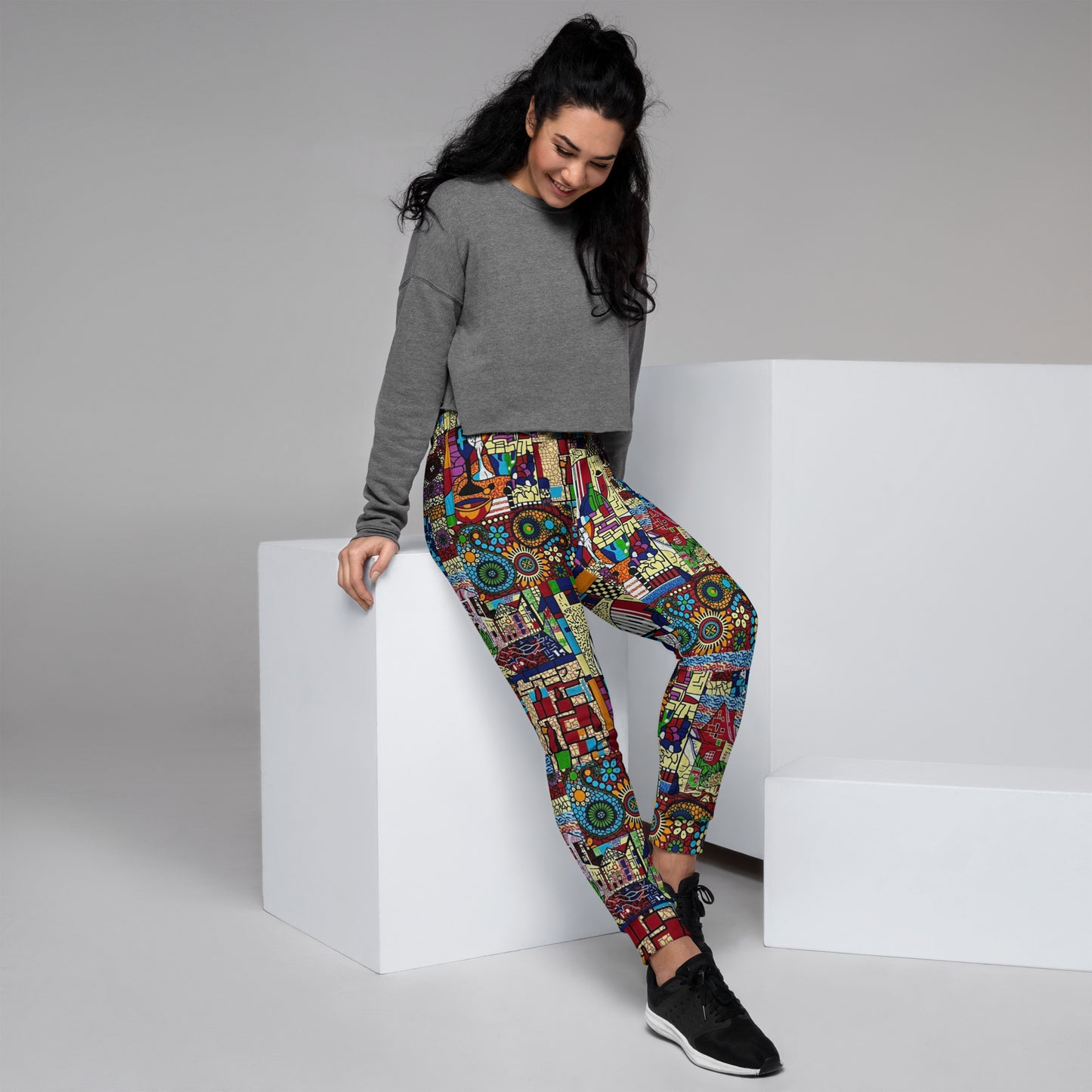 Colourful Artsy Ankara Women's Joggers