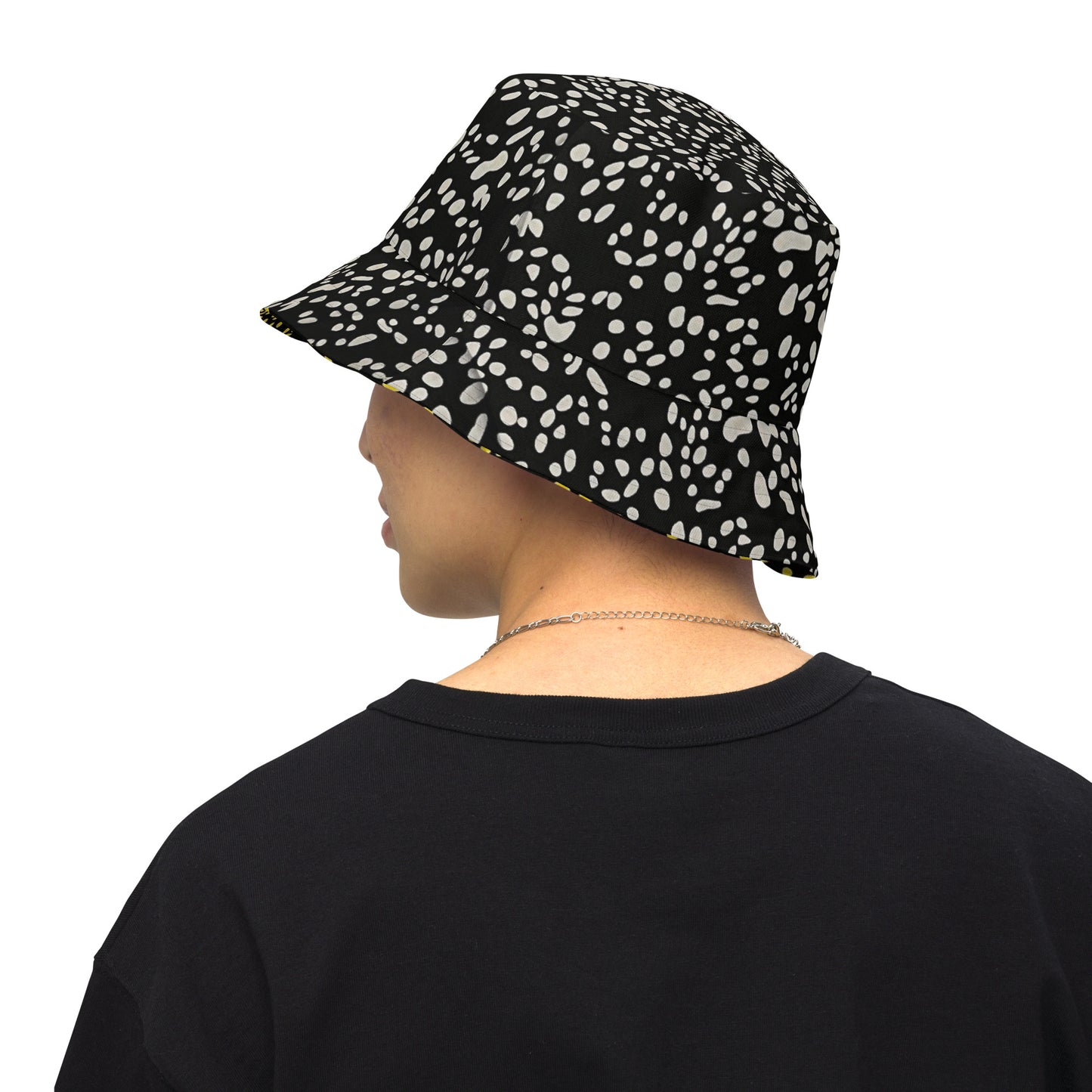 Yellow & White Dots Bucket Hat