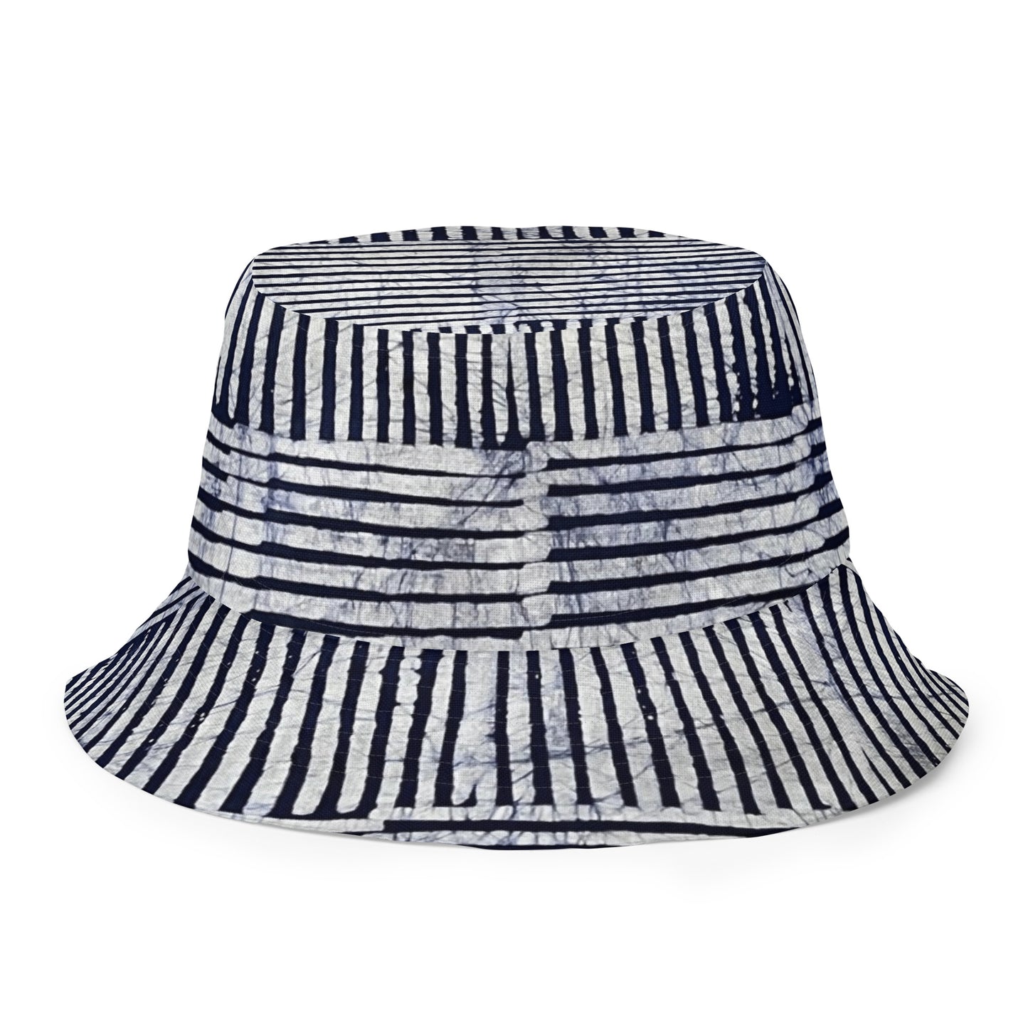 Stripey Adire Bucket Hat