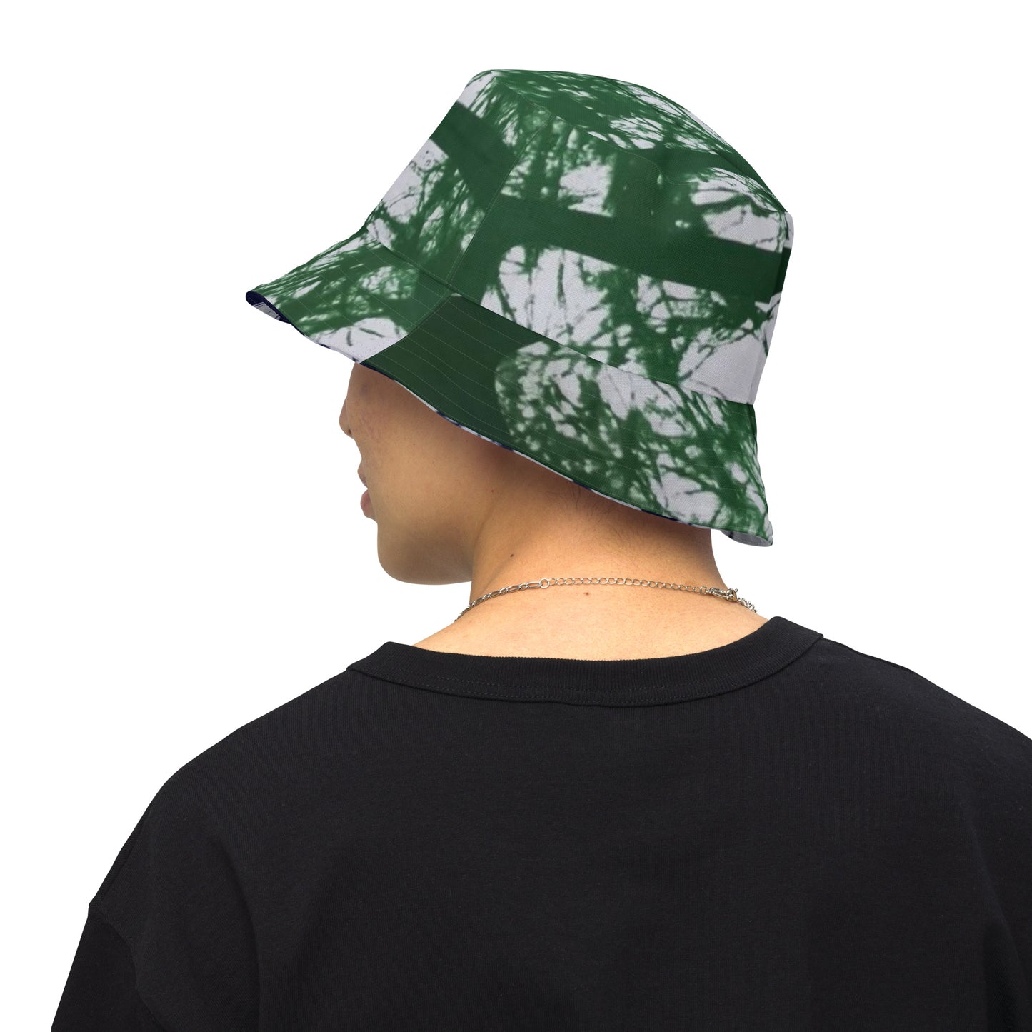 Blue Green Adire Bucket Hat