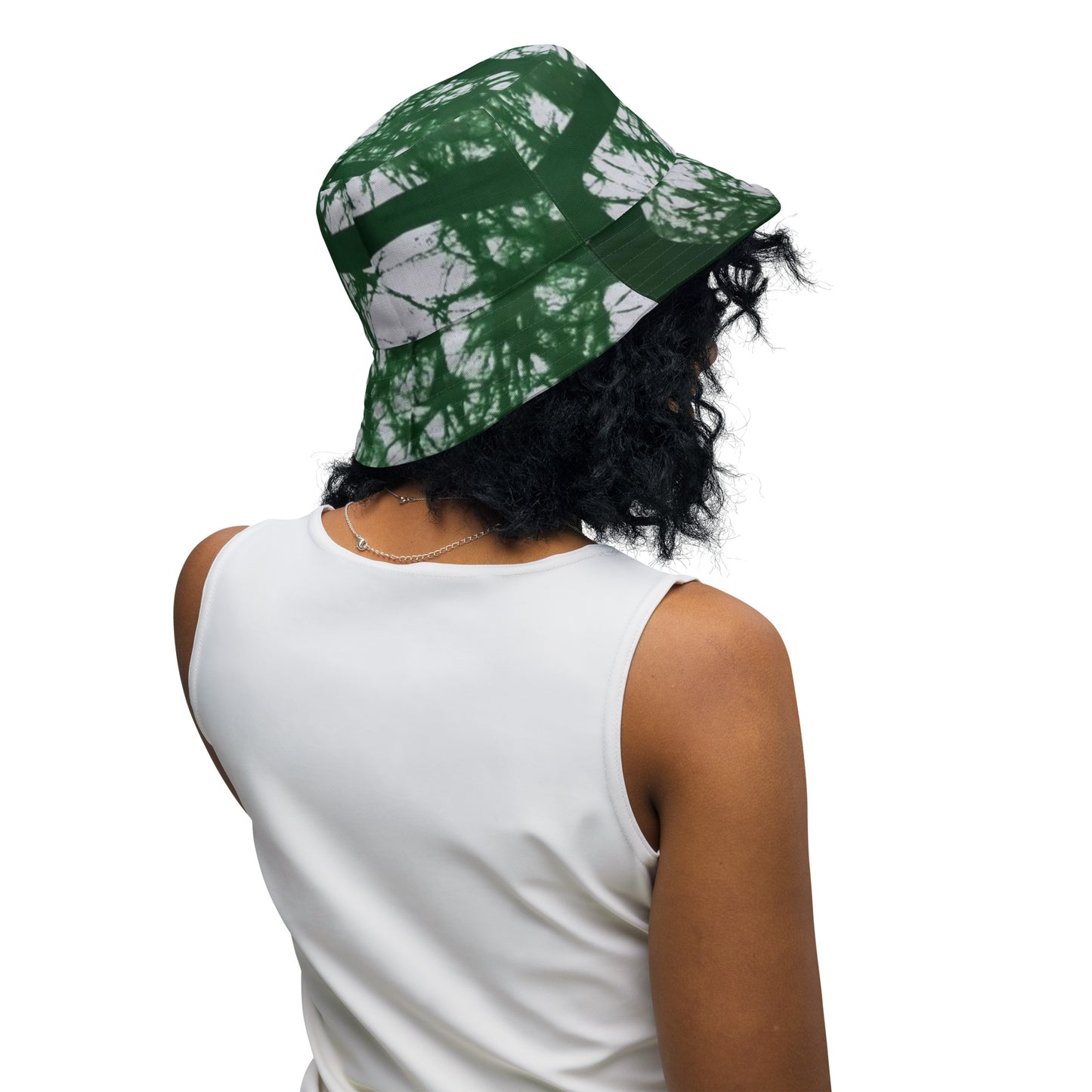 Blue Green Adire Bucket Hat