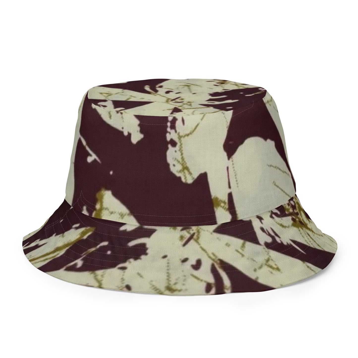 Orange Brown Bucket Hat