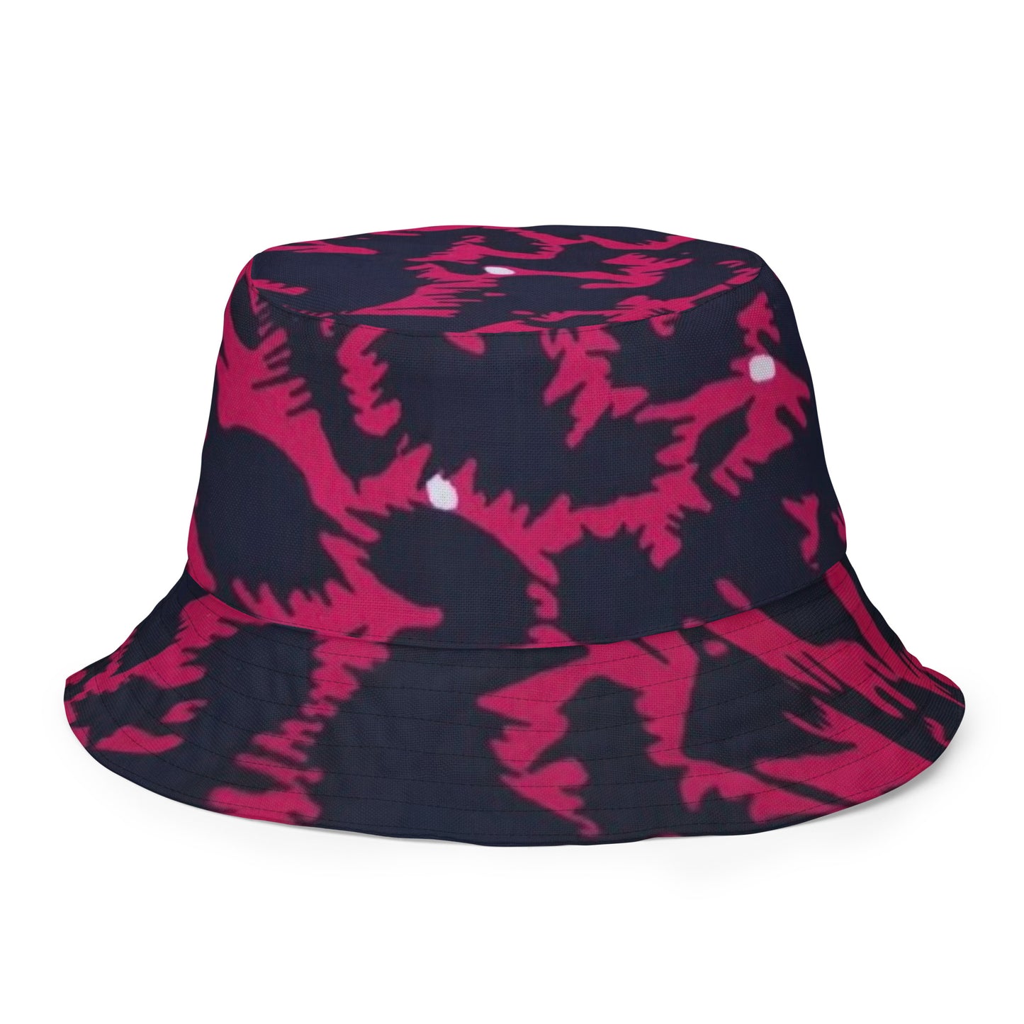 Orange Pink Leopard Bucket Hat