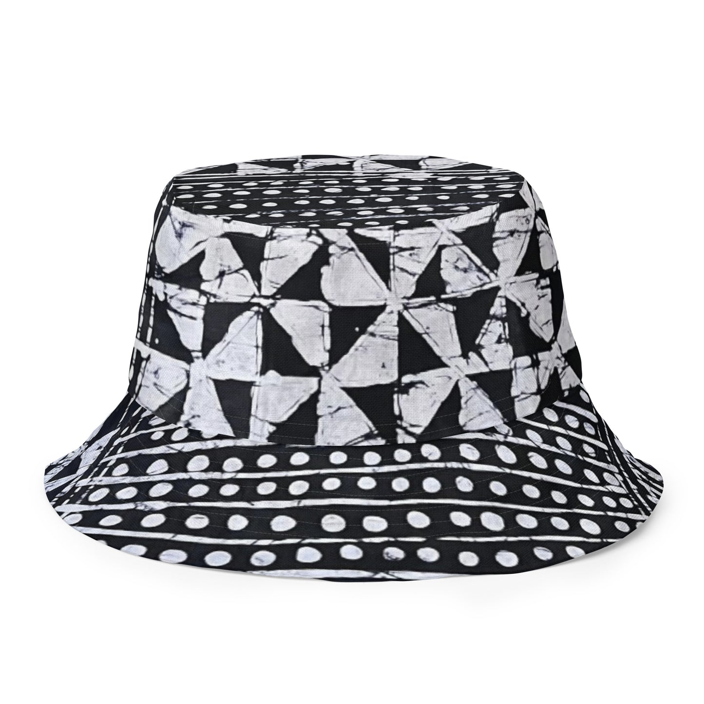 Stripey Adire Bucket Hat