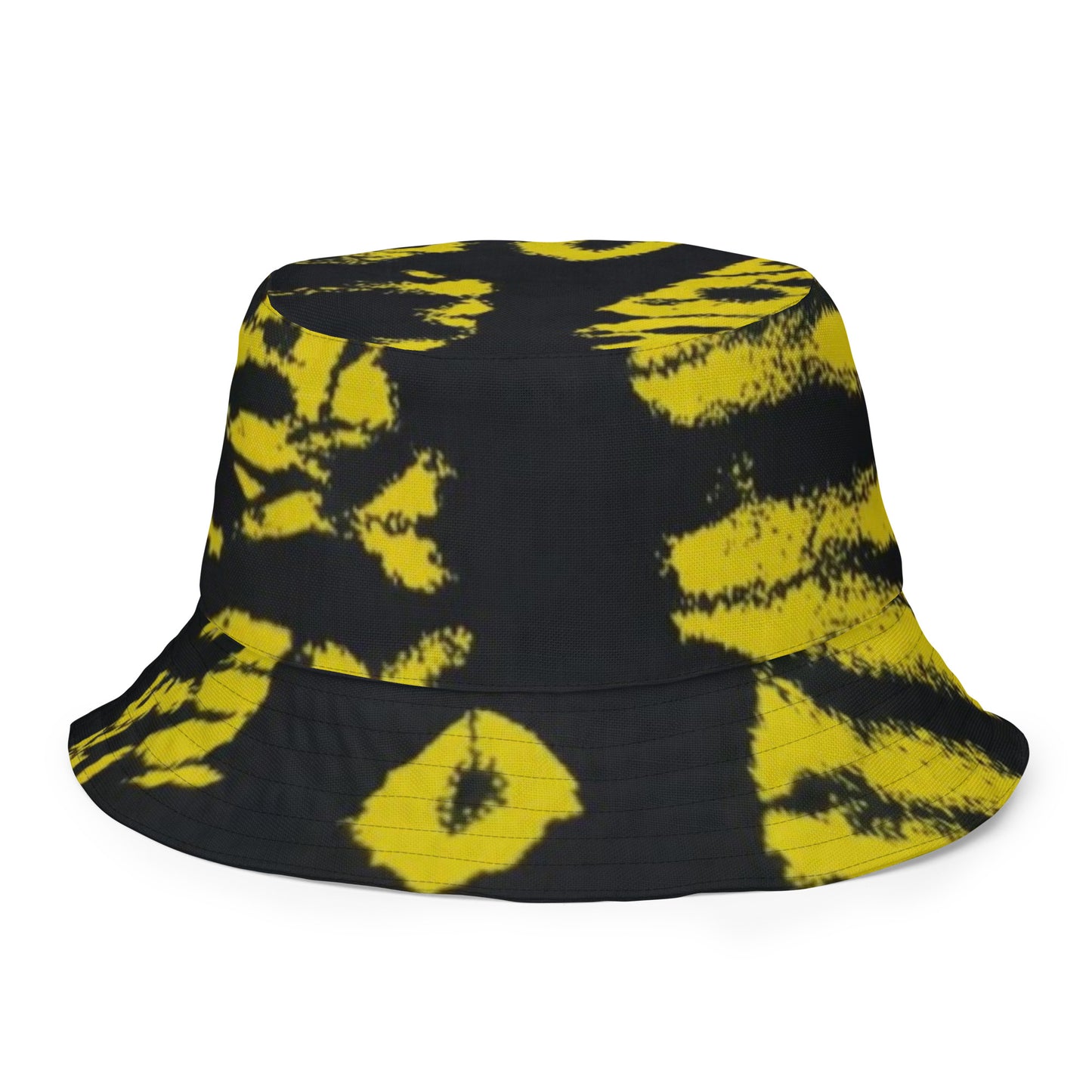 Yellow & Turquoise Tie-Dye Adire Bucket Hat