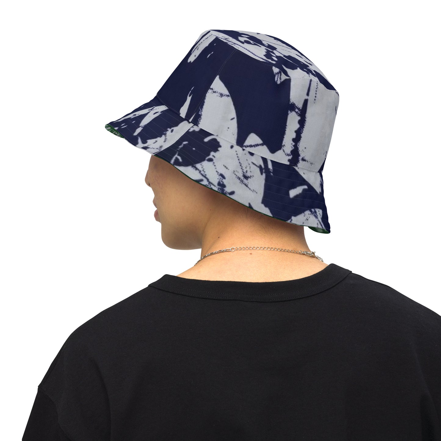 Blue Green Adire Bucket Hat