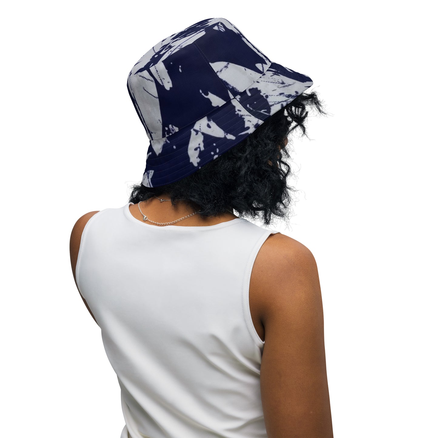 Blue Green Adire Bucket Hat