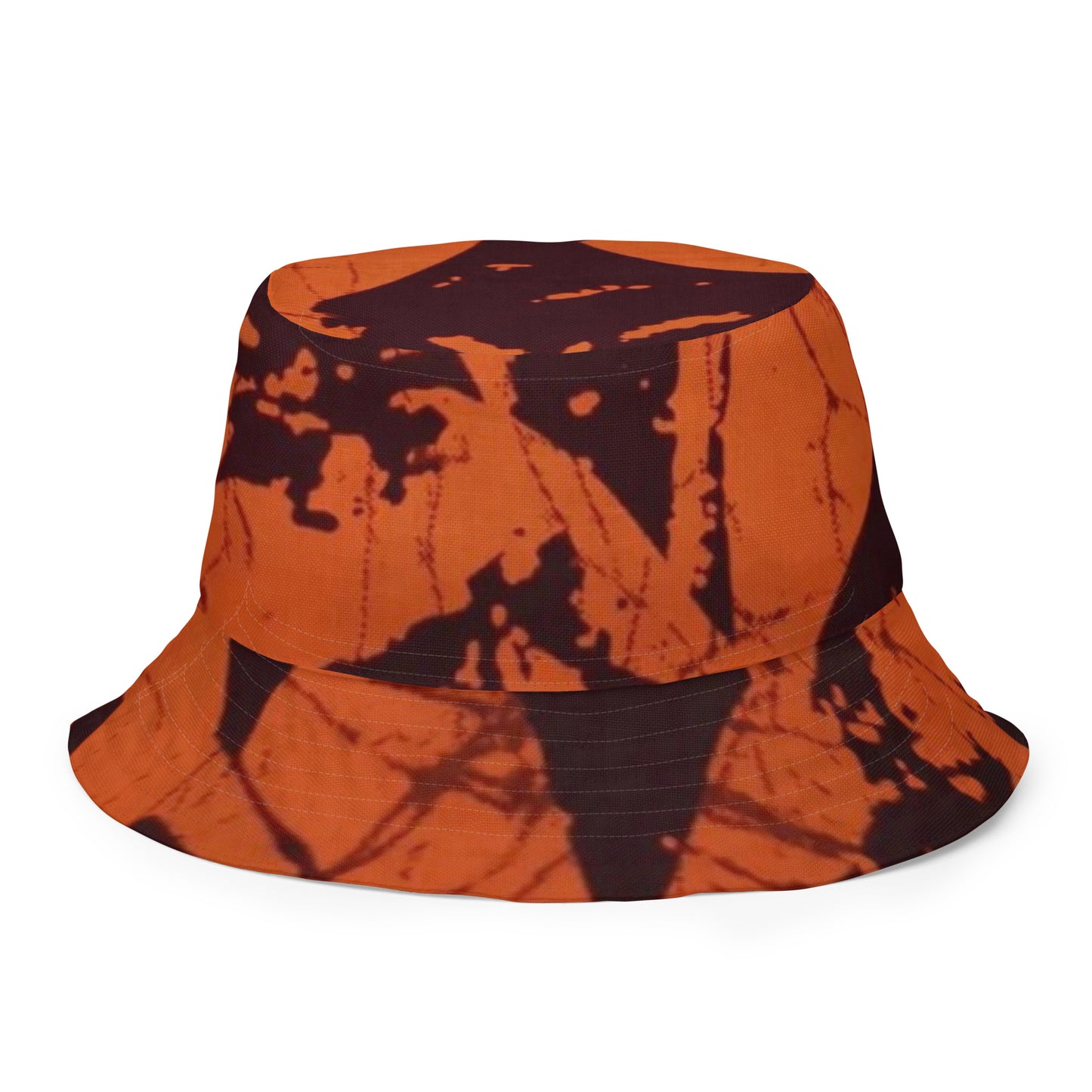 Orange Brown Bucket Hat