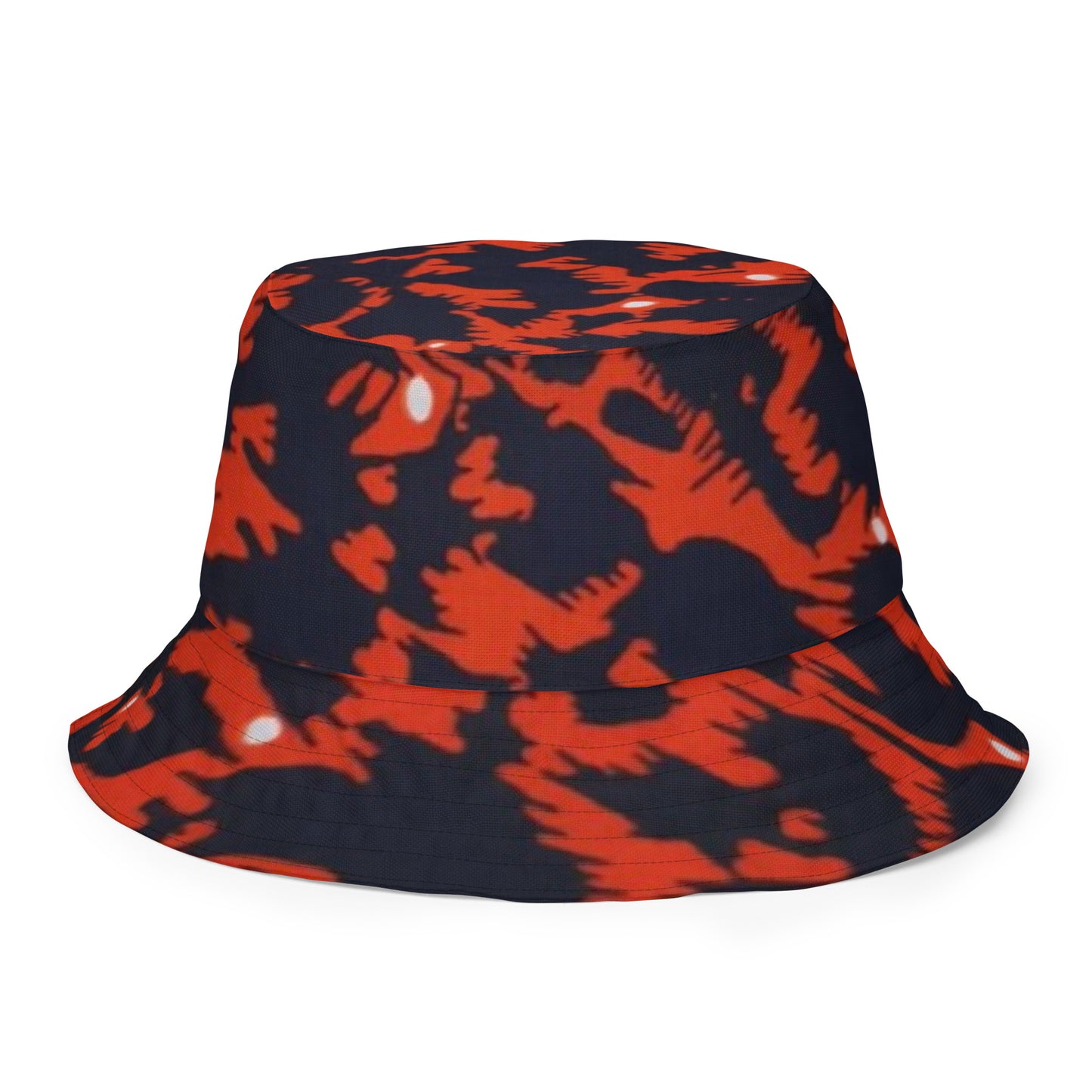 Orange Pink Leopard Bucket Hat