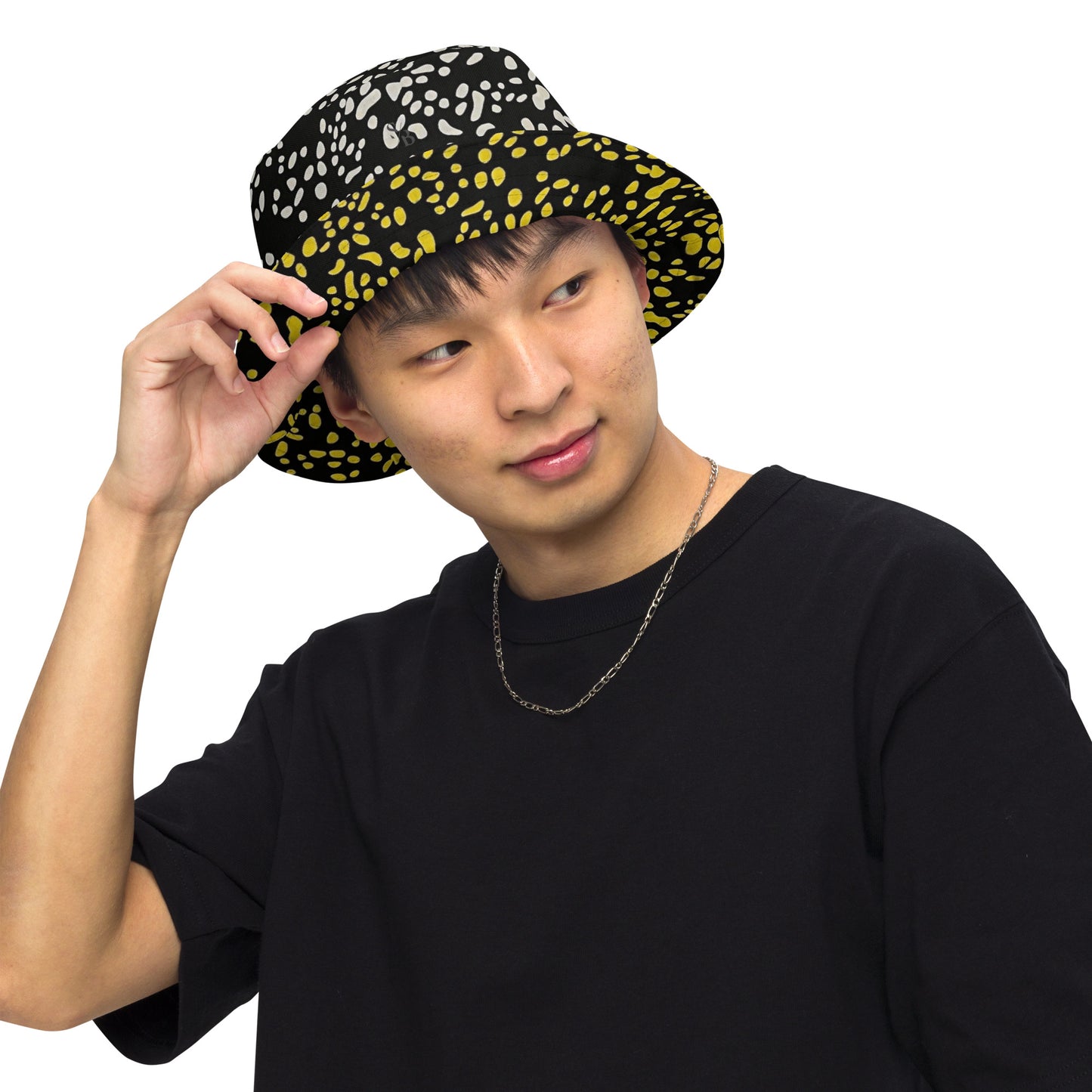 Yellow & White Dots Bucket Hat