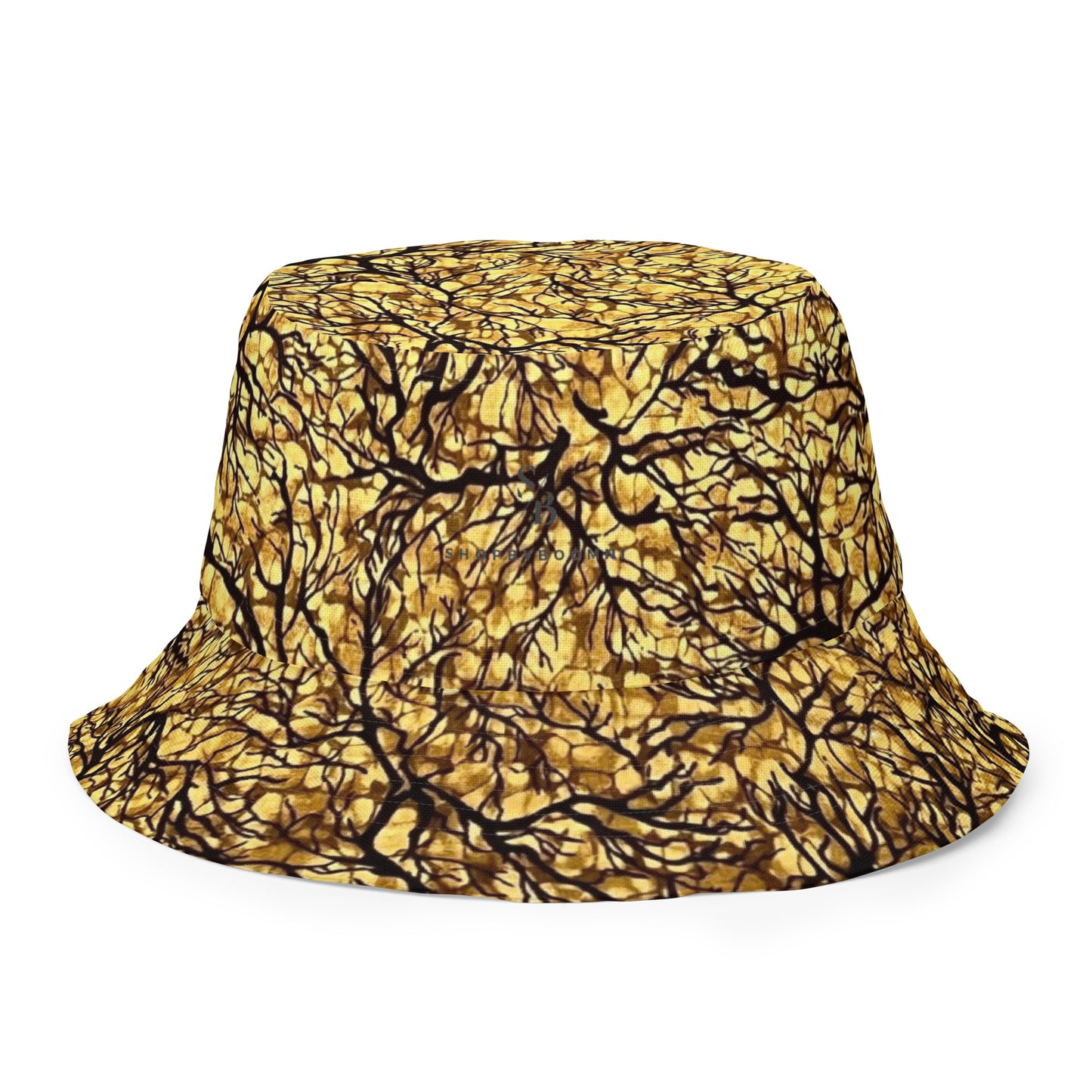 Red & Yellow Abstract Adire Bucket Hat